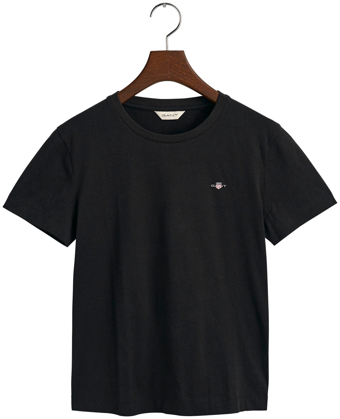 Gant T-Shirt »REG SHIELD KA T-SHIRT«, mit einer kleinen aufgestickten Wappen-Grafik auf der Brust