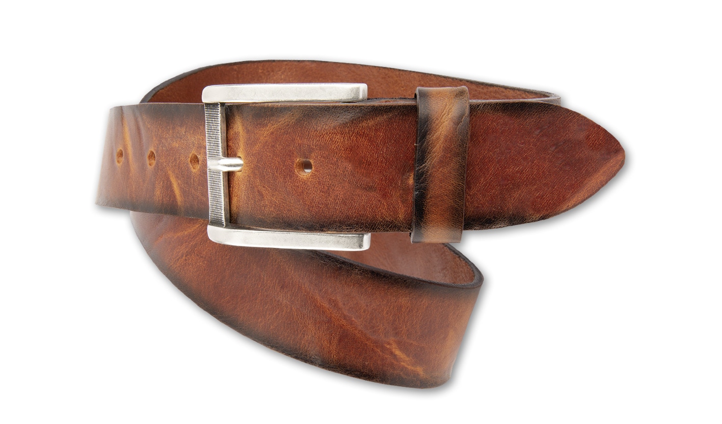 BERND GÖTZ Ledergürtel »Ledergürtel mit lebendiger Struktur und Schattenkanten«