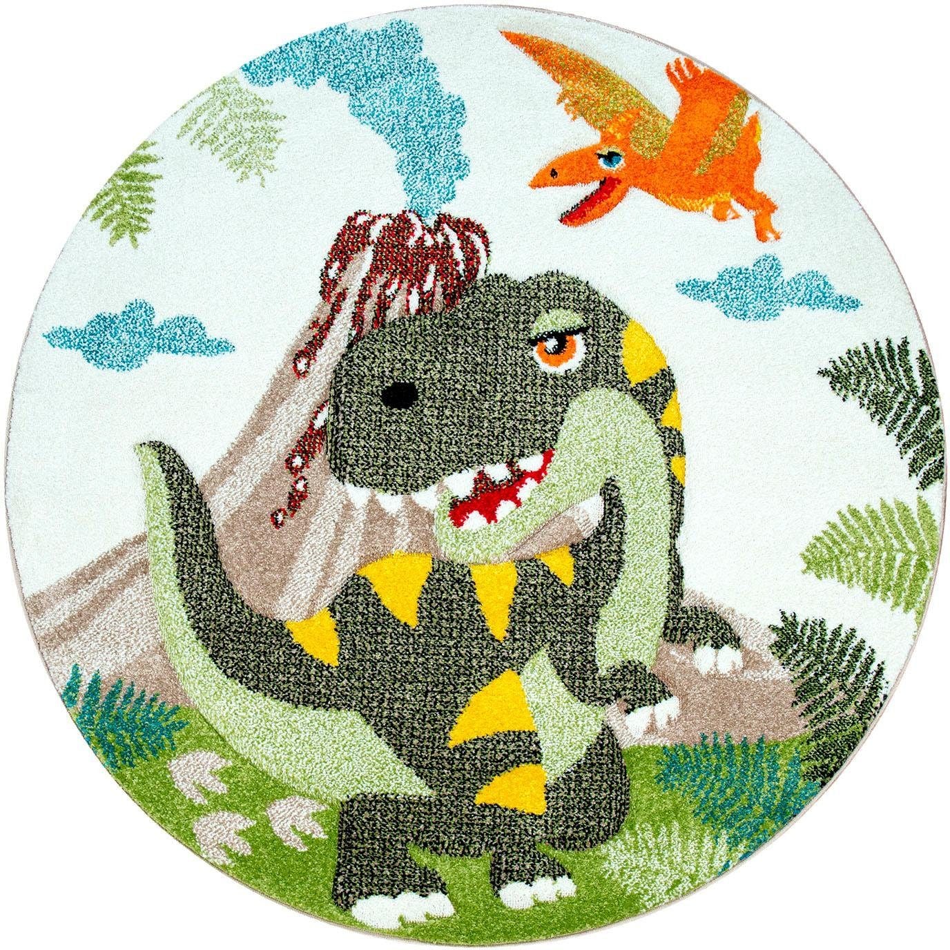 Paco Home Kinderteppich »Diamond 636« ovali 18 m...