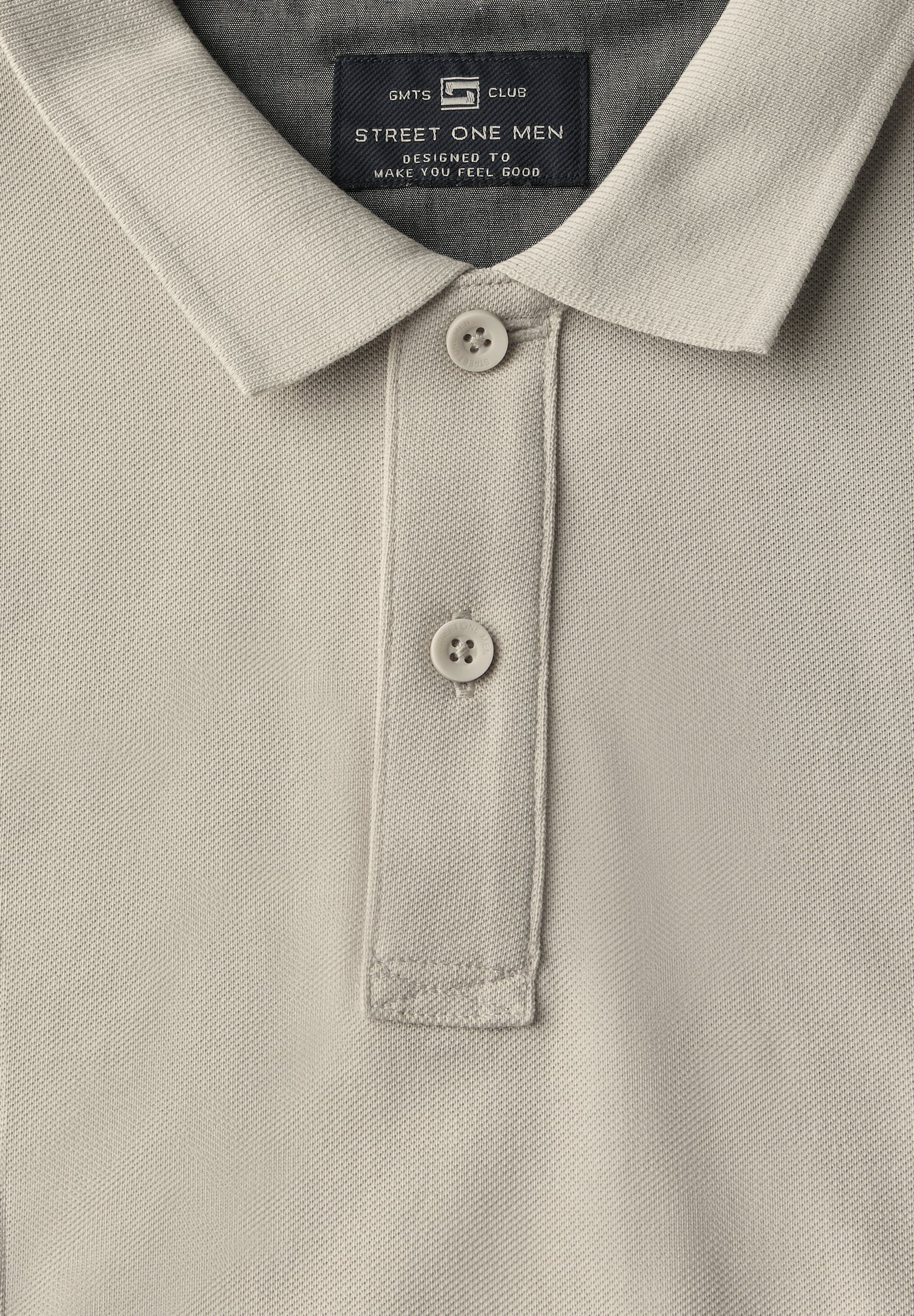 STREET ONE MEN Poloshirt, aus reiner Baumwolle