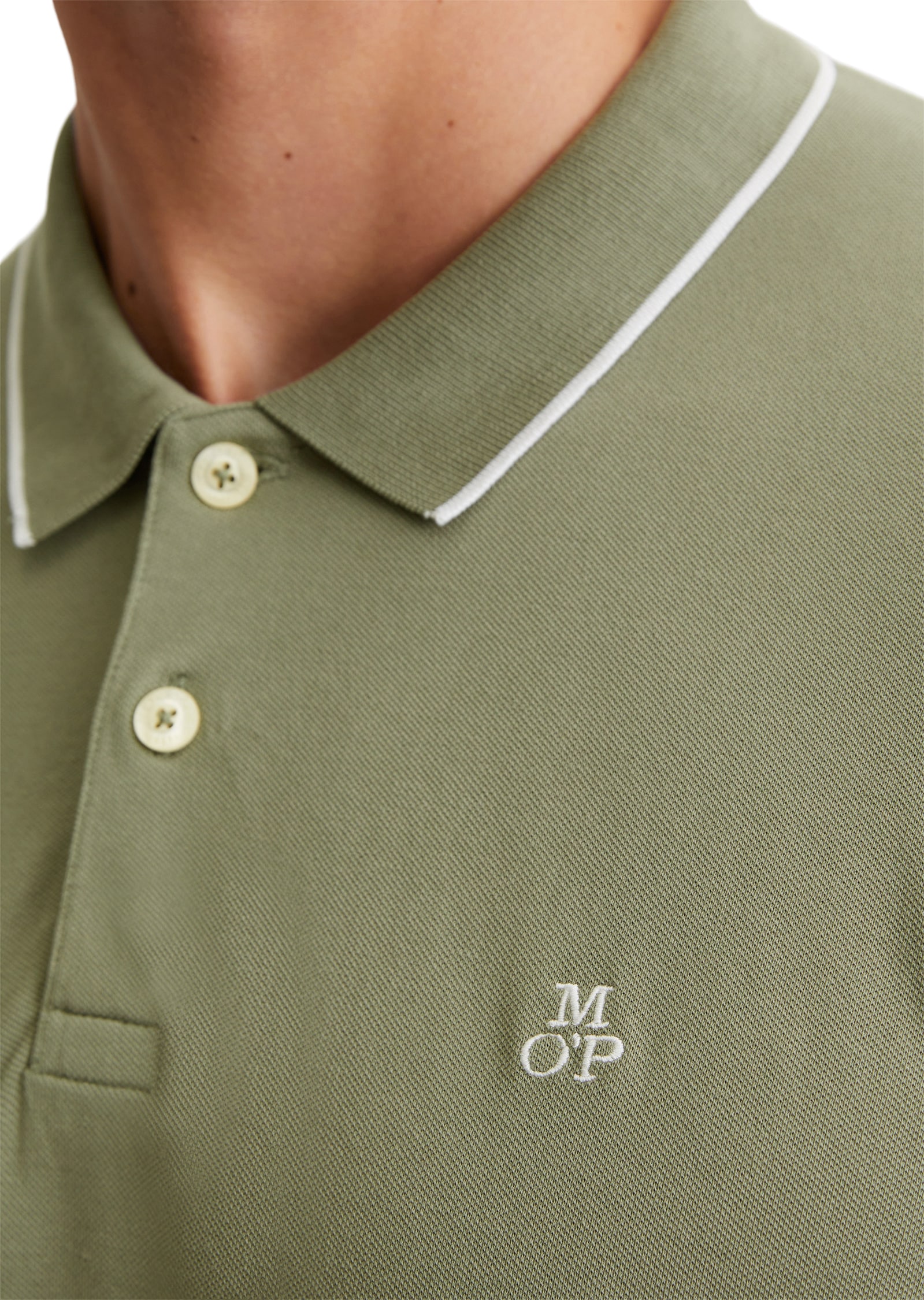 Marc O'Polo Poloshirt »aus Bio-Baumwoll-Mix«