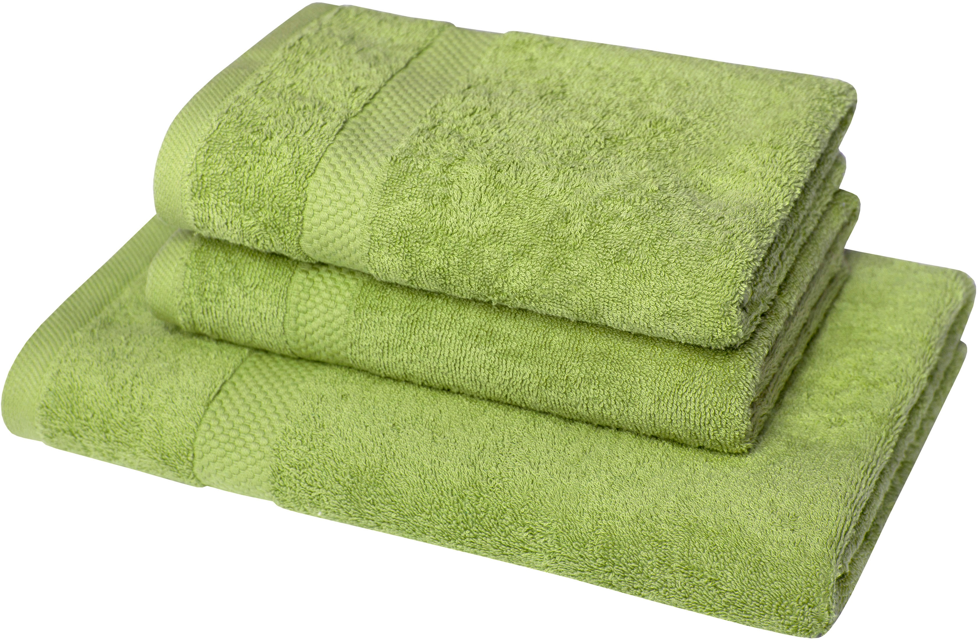 Dyckhoff Handtuch Set "Planet" Set 3 Stk. Walkfrottier 2 Handtücher (50x100cm), 1 Duschtuch (70x140cm)