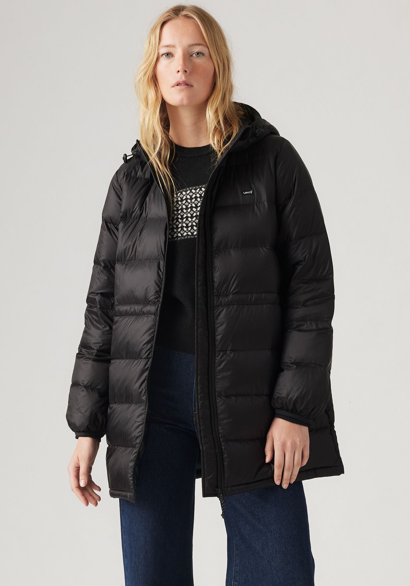 Levi's® Steppjacke »POLLY MIDI PUFFER«, mit Kapuze, mit praktischen Taschen