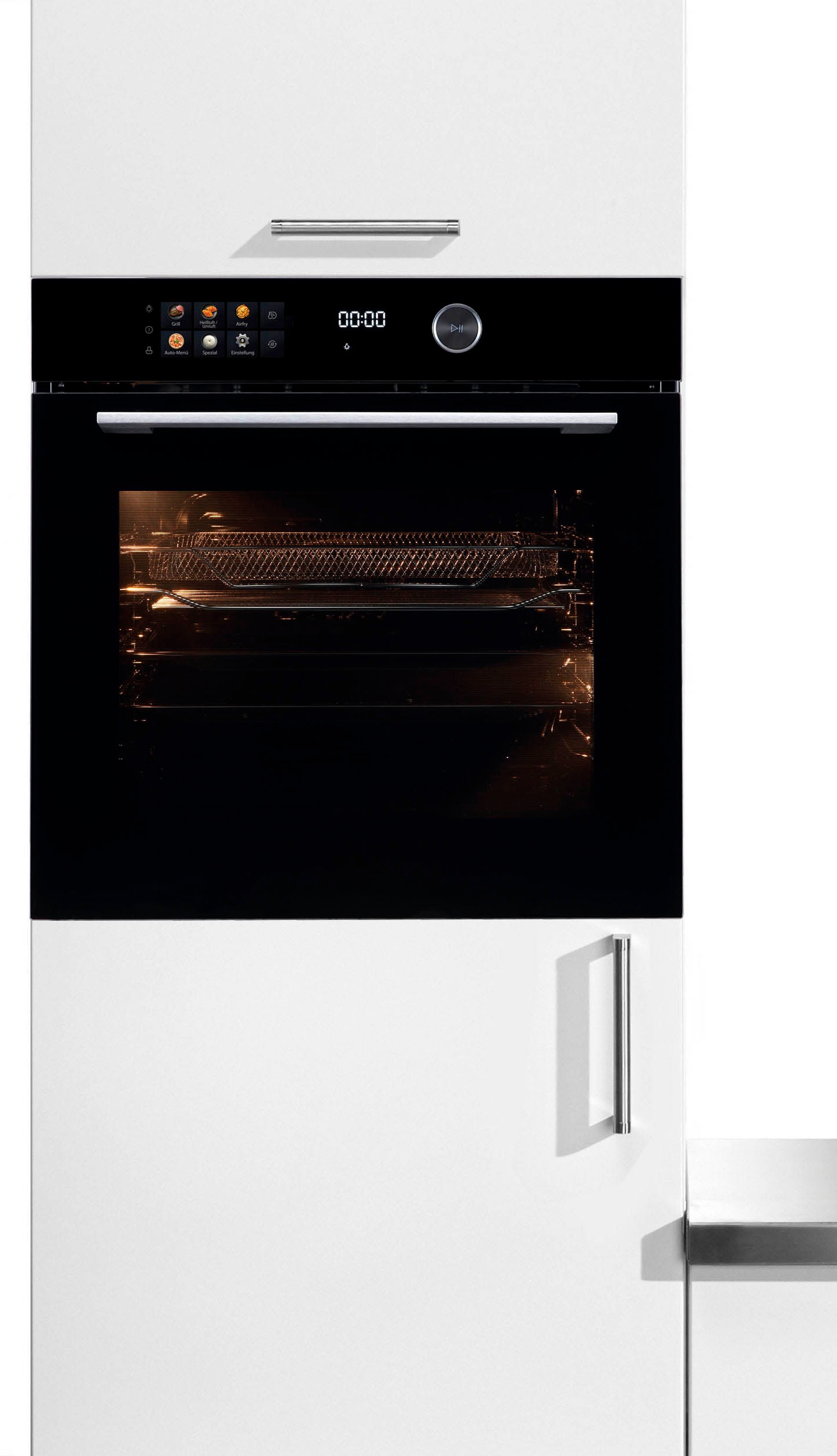 Hanseatic Einbaubackofen "HBO7214FA2" mit 1-fach-Teleskopauszug mit Aqua-Re günstig online kaufen