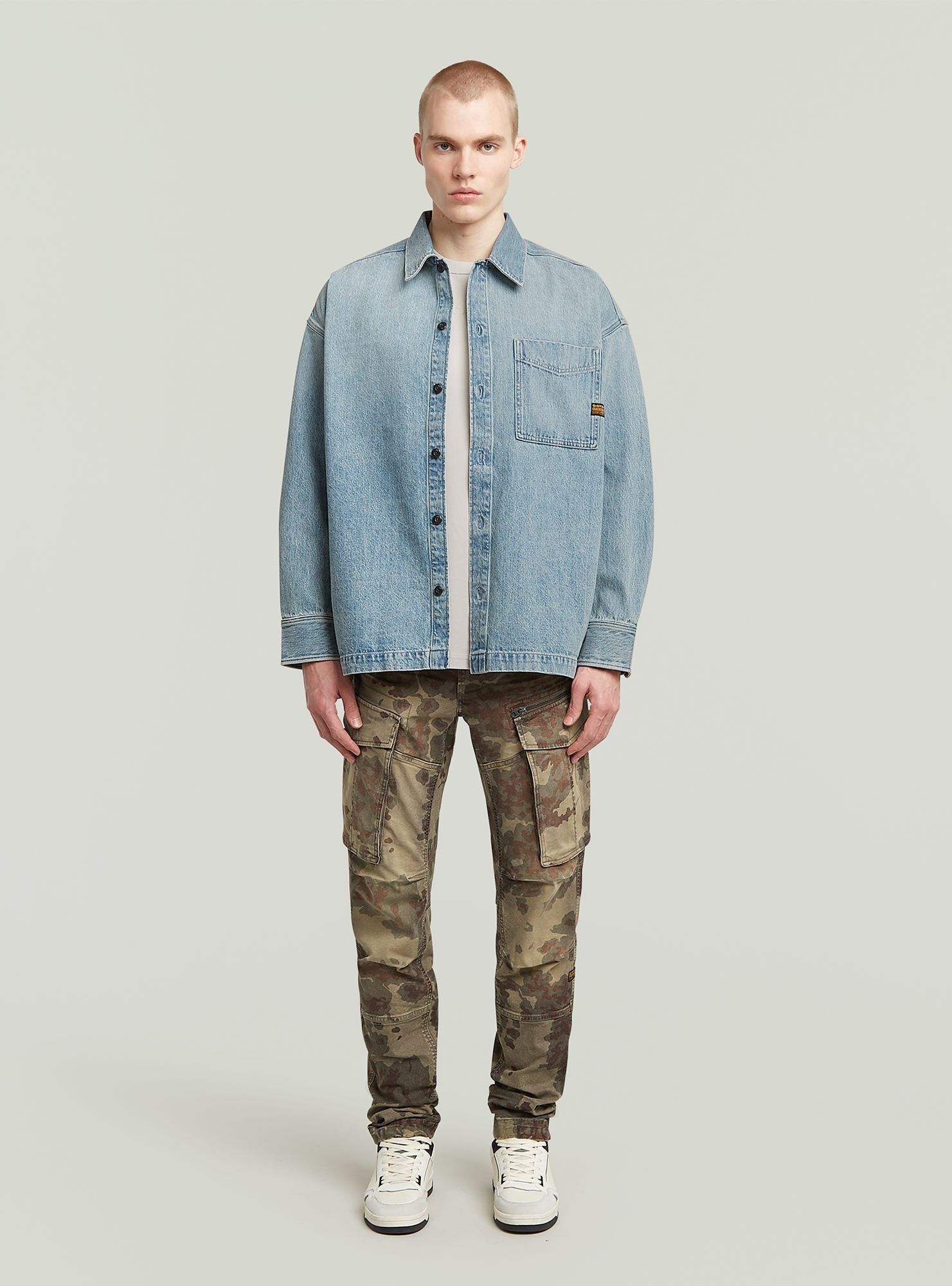 G-STAR Langarmshirt »Boxy Fit Overshirt«