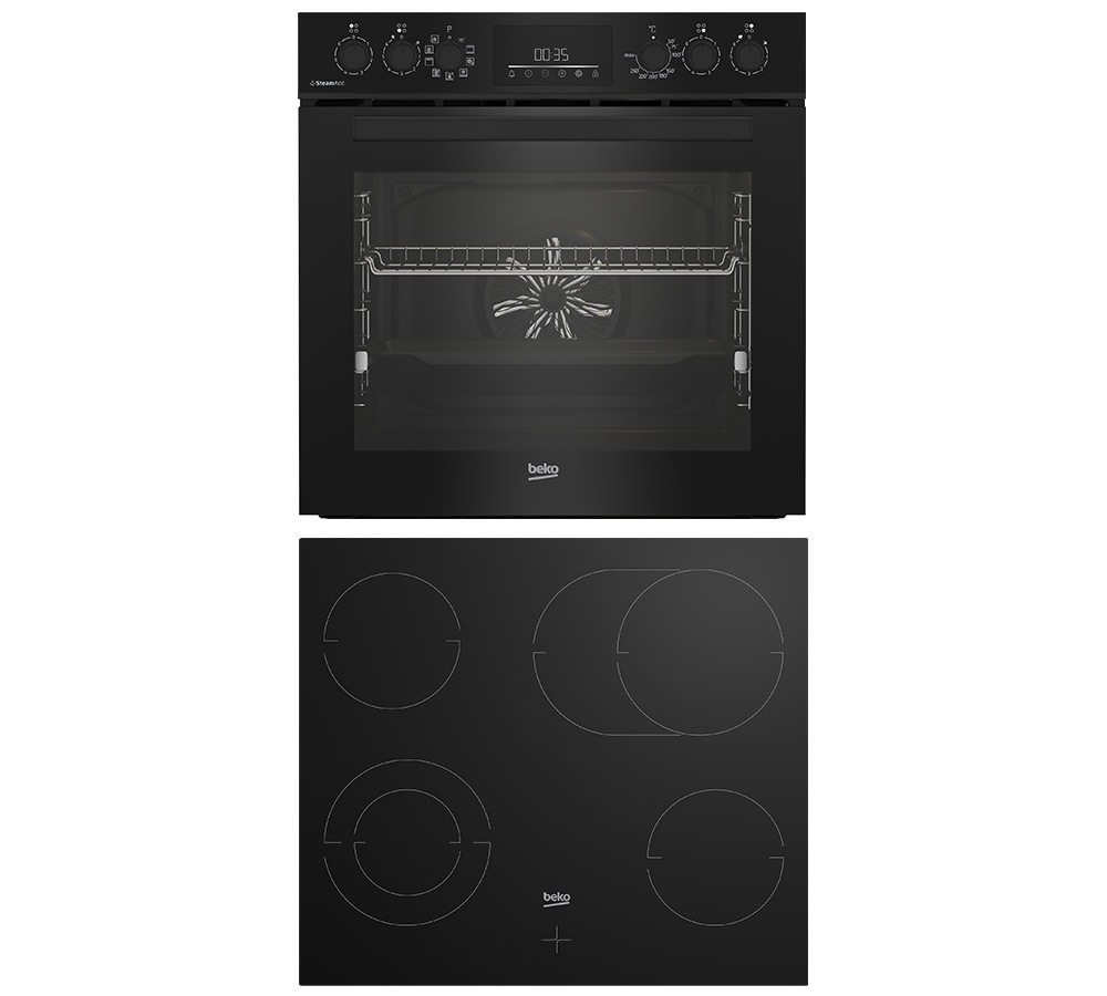 BEKO "BBUMA1132B" mit 1-fach-Teleskopauszug Set, 1 Stk. tlg. Knusprige Ergebnisse mit wenig Fett mit der AirFry-Funktion