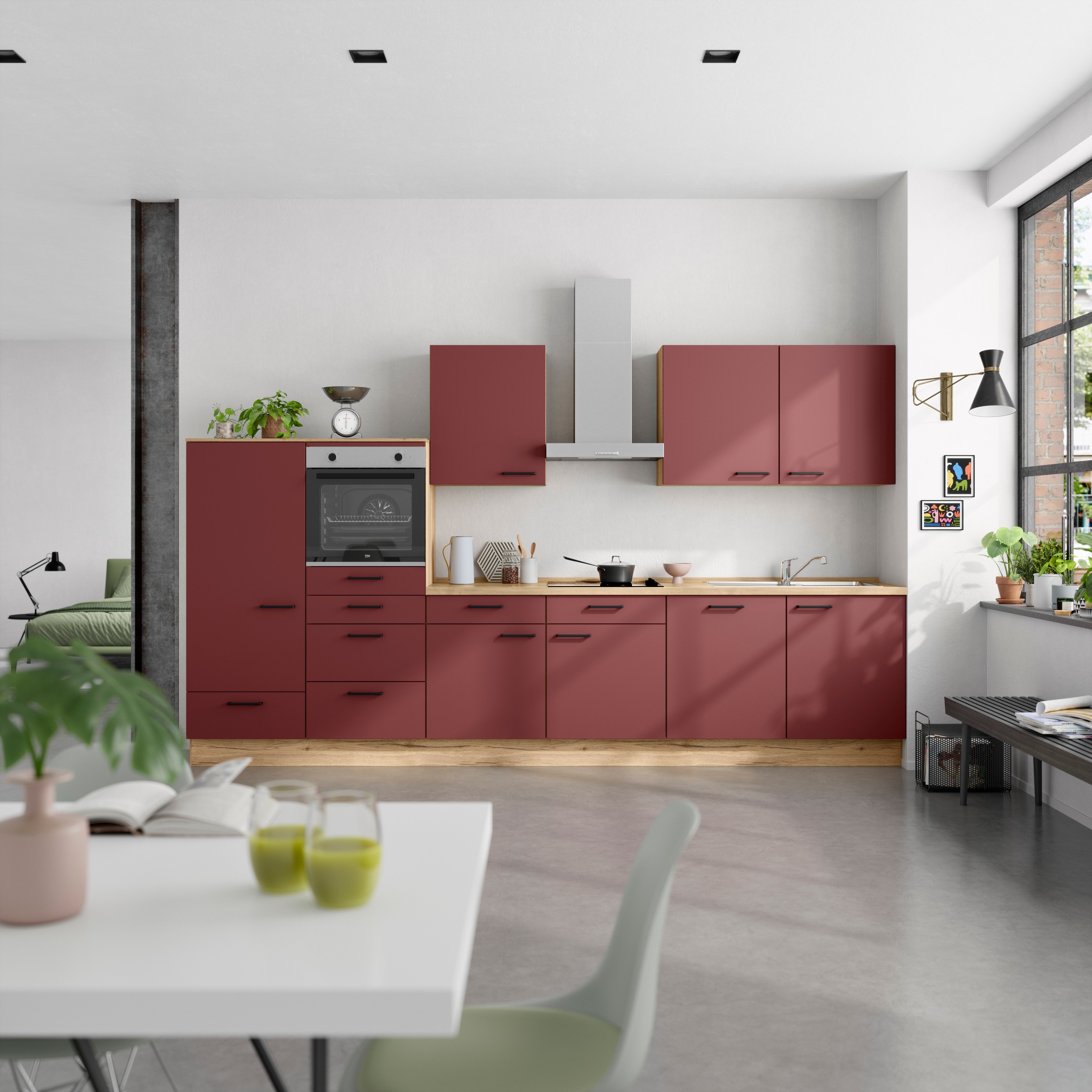 nobilia Küchenzeile ""Easytouch I"" vormontiert, Ausrichtung wählbar, Breit günstig online kaufen