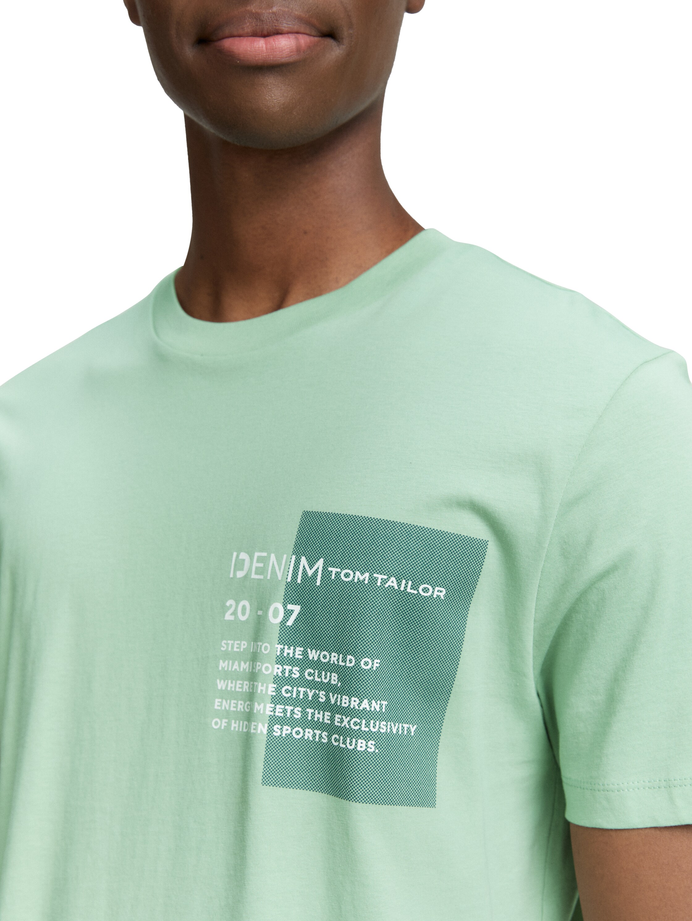 Thumbnail - TOM TAILOR Denim Rundhalsshirt mit verschiedenen Logo Prints