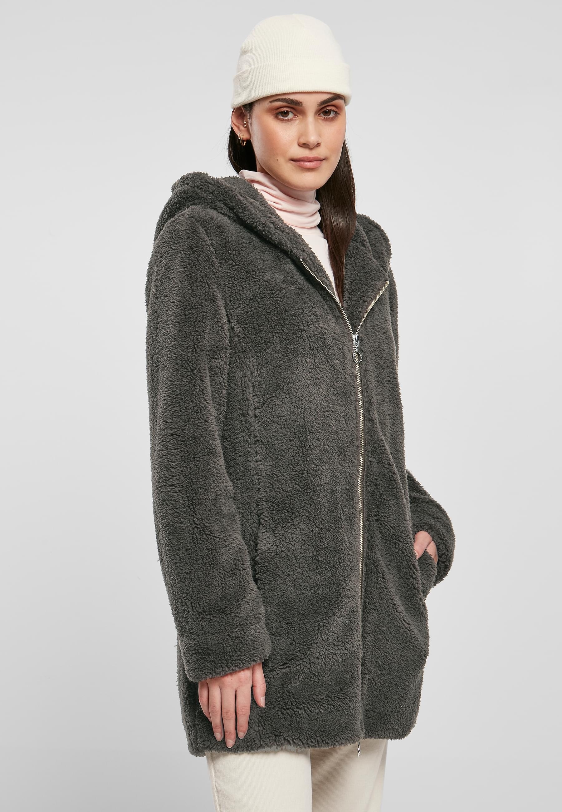 URBAN CLASSICS Allwetterjacke »Urban Classics Damen Ladies Sherpa Jacket«, (1 St.), mit Kapuze