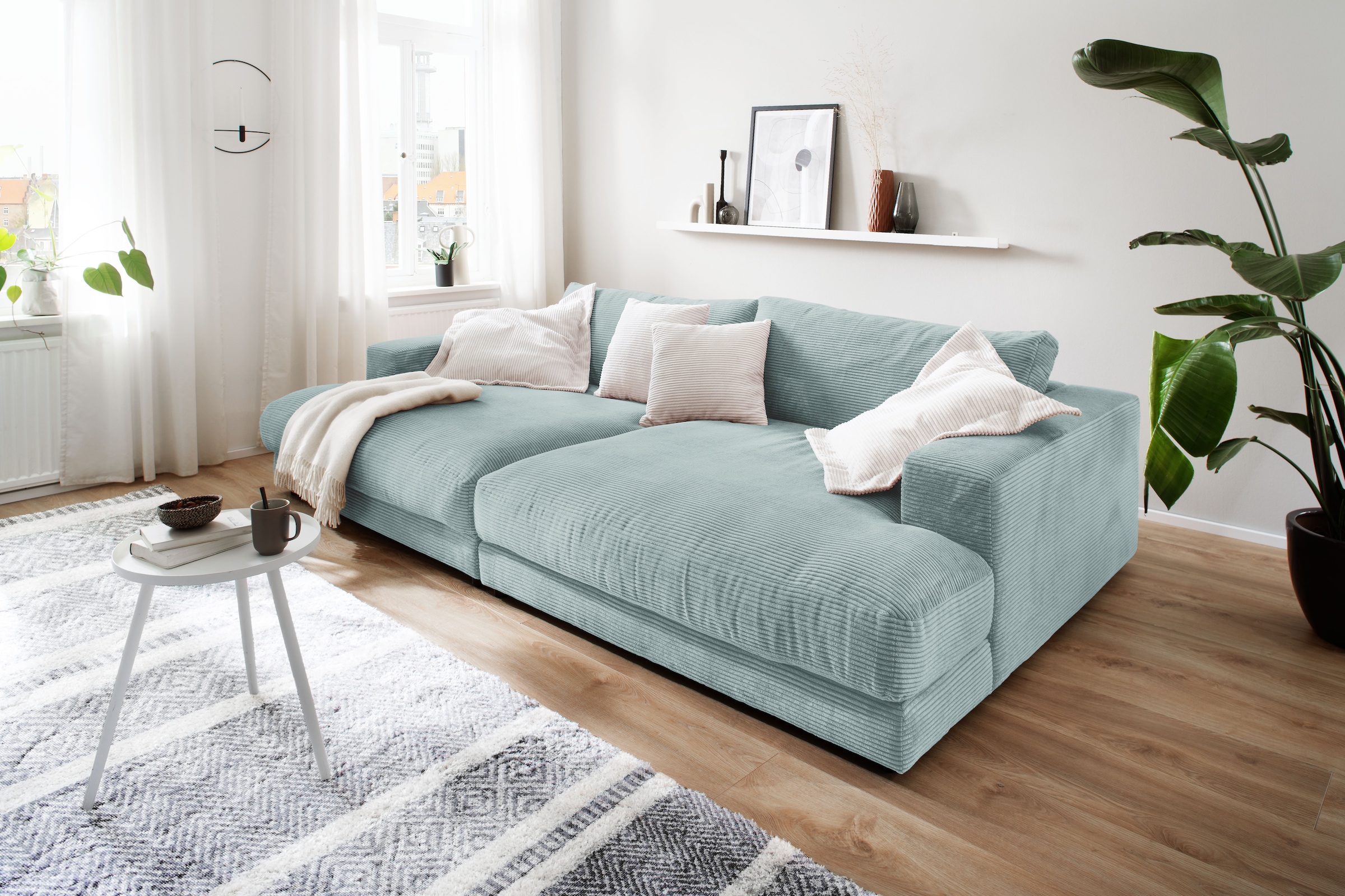 3C Candy Loungesofa »Enisa, B/T/H: 290/170/85 cm«, Zeitloses und stylisches Loungemöbel, Mega-Sofa, Big-Sofa XXL