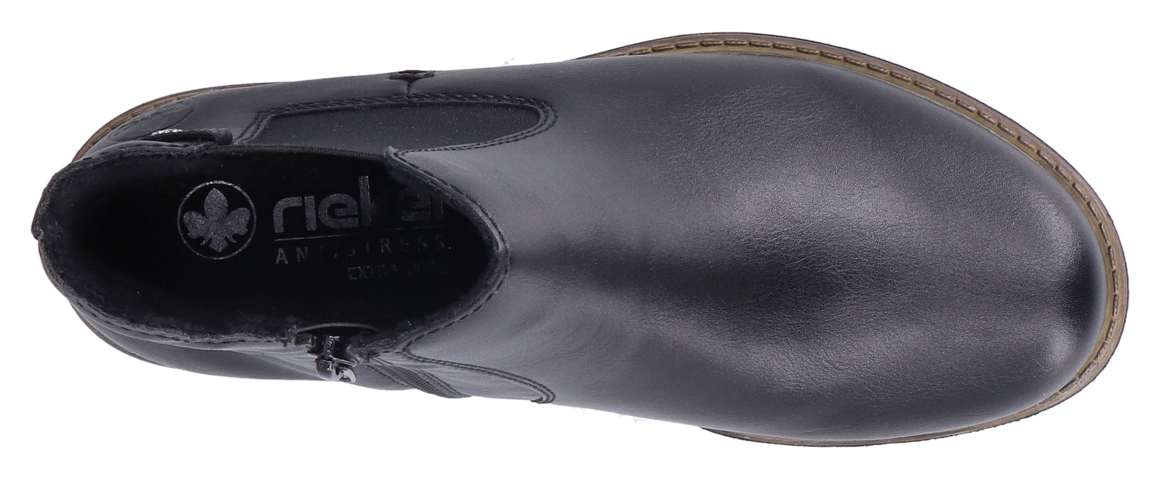 Rieker Chelseaboots, Stiefelette, Boots, Blockabsatz, mit elastischem Einsatz