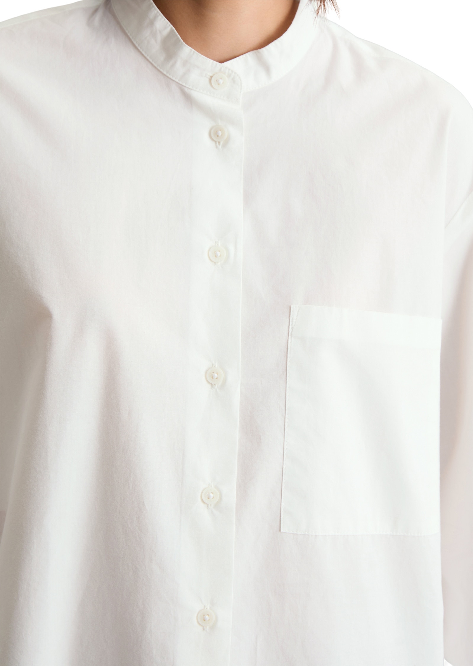 Marc O'Polo DENIM Langarmbluse »aus softem Popeline«