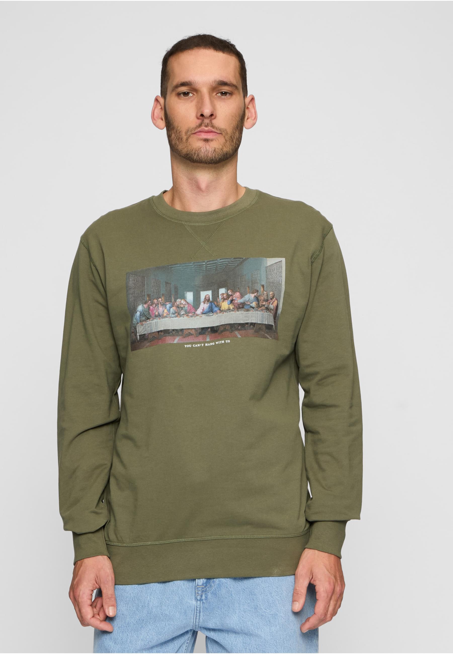 Thumbnail - MisterTee Rundhalspullover "MisterTee Herren Can´t Hang With Us Crewneck", (1 tlg.)