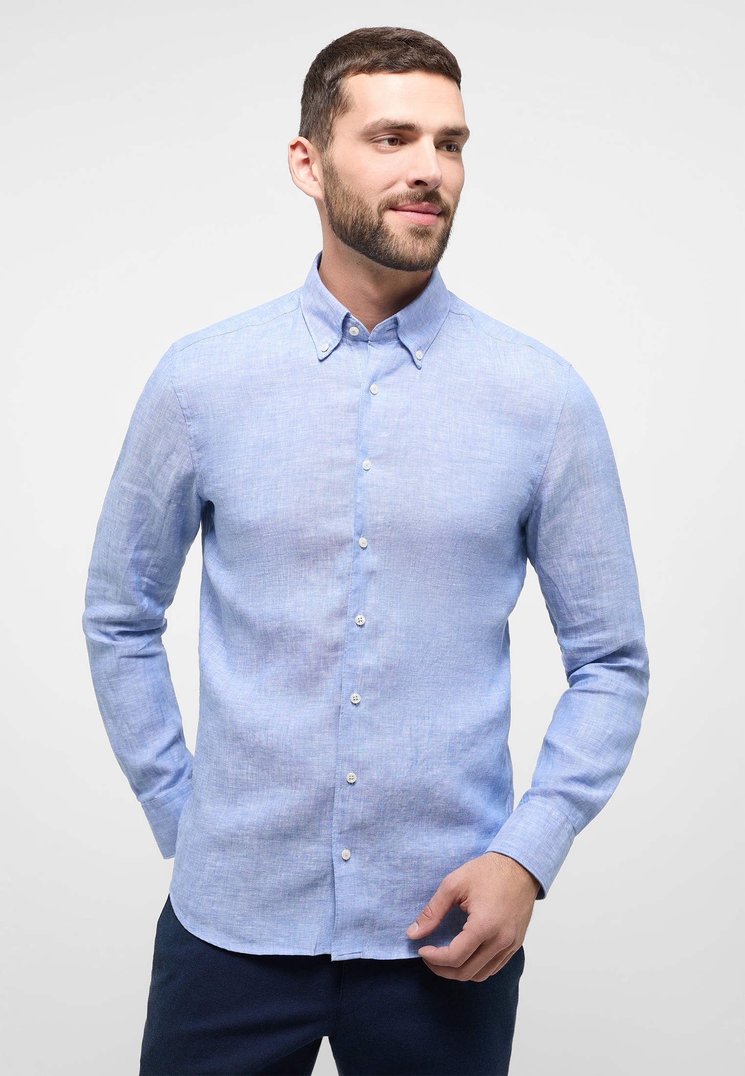 Eterna Langarmhemd "SLIM FIT", EASY IRON (bügelleicht) günstig online kaufen
