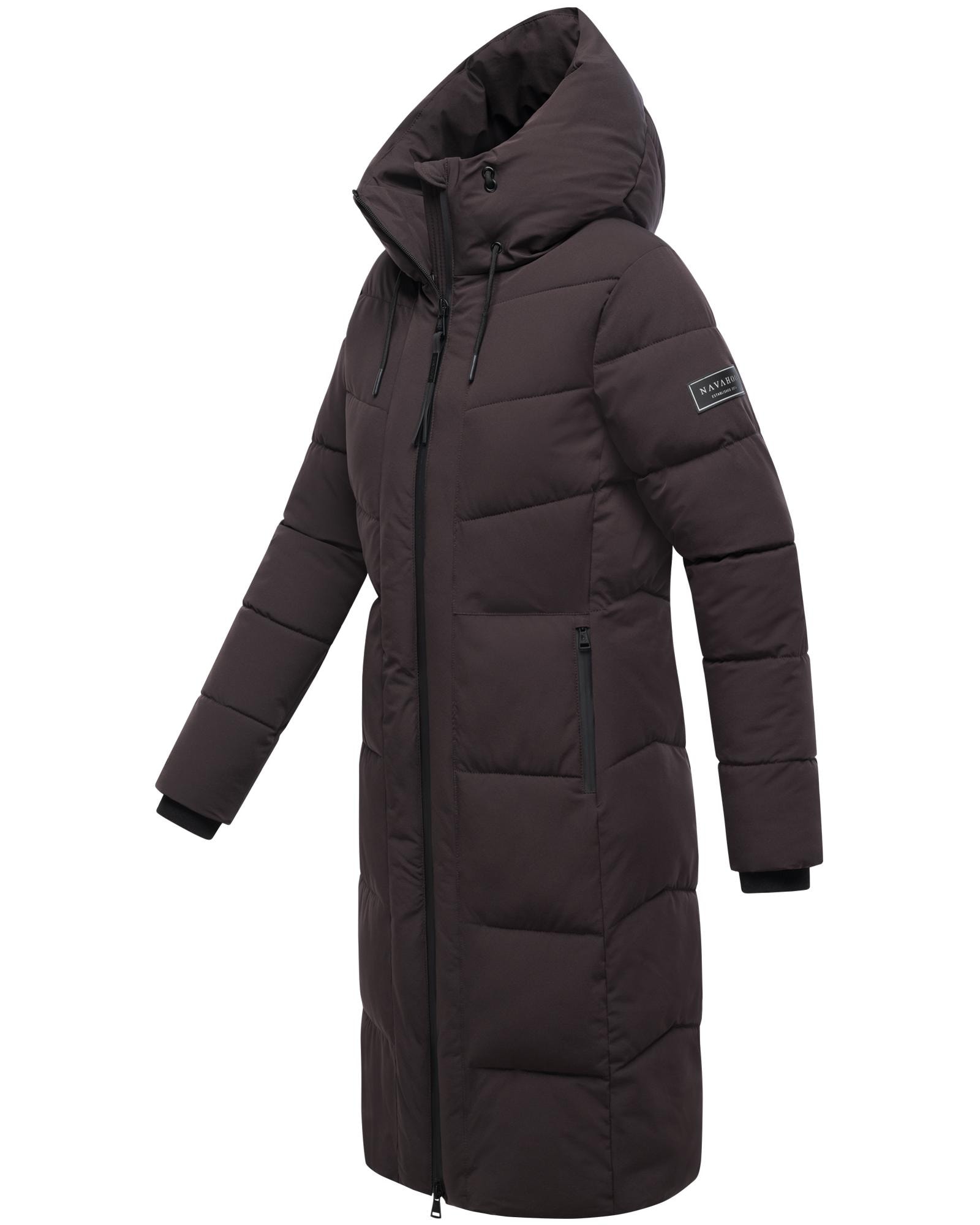 Navahoo Steppmantel »Schokokuss XIV«, Warmer Damen gesteppter Wintermantel mit Kapuze