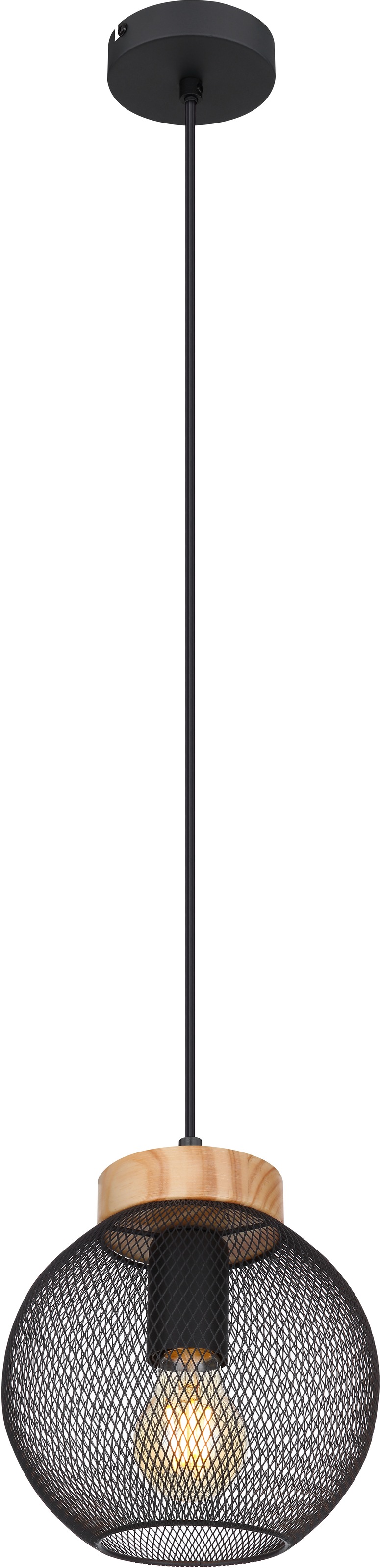 GLOBO LIGHTING Hängeleuchte »PABLO«, Leuchtmittel E27 | ohne Leuchtmittel, Hängelampe/Pendelleuchte/Esszimmer/Wohnzimmer/Esstisch