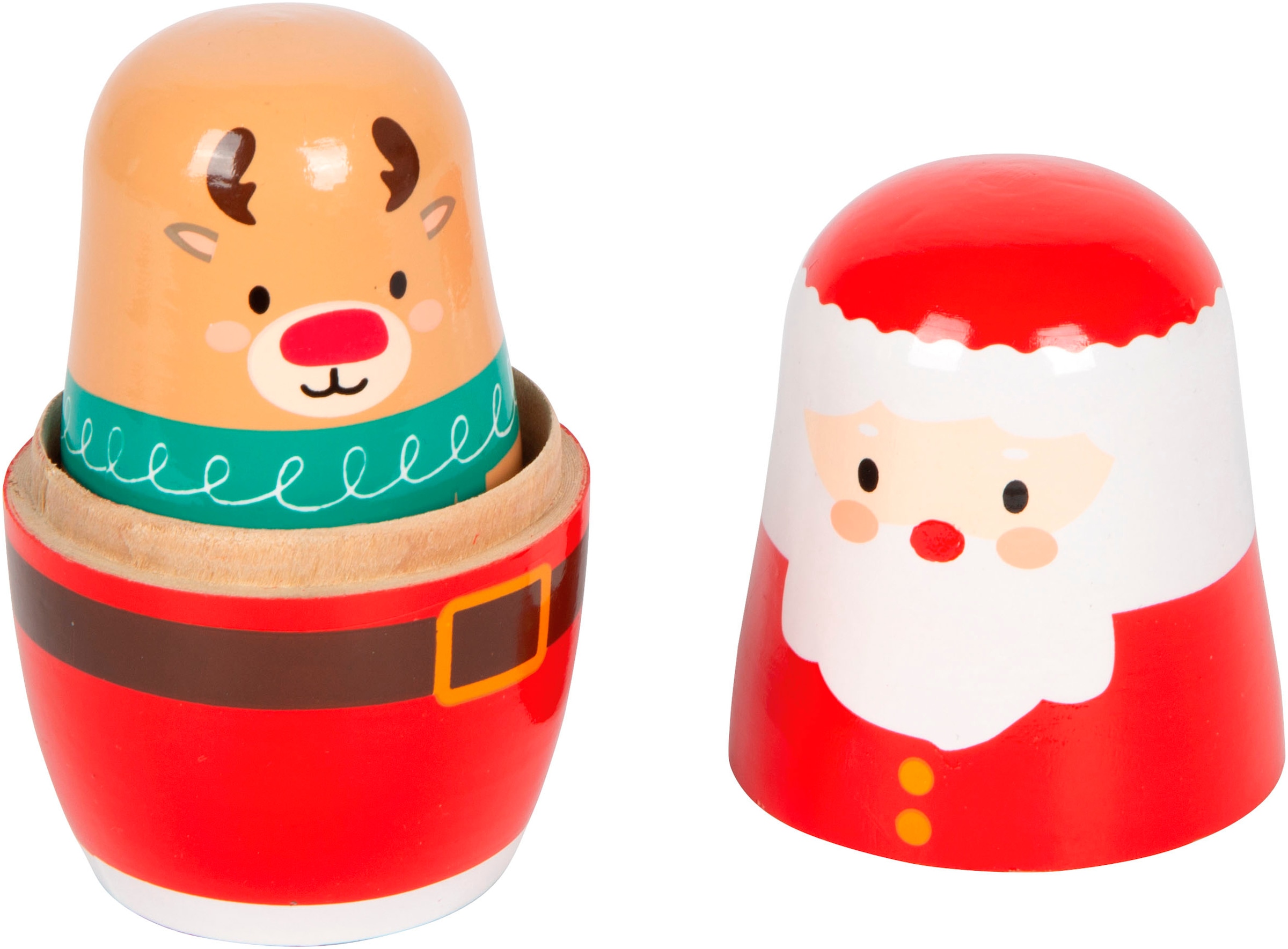 Small Foot Spielfigur »Matrjoschka Weihnachten«, (Set, 4 tlg.)