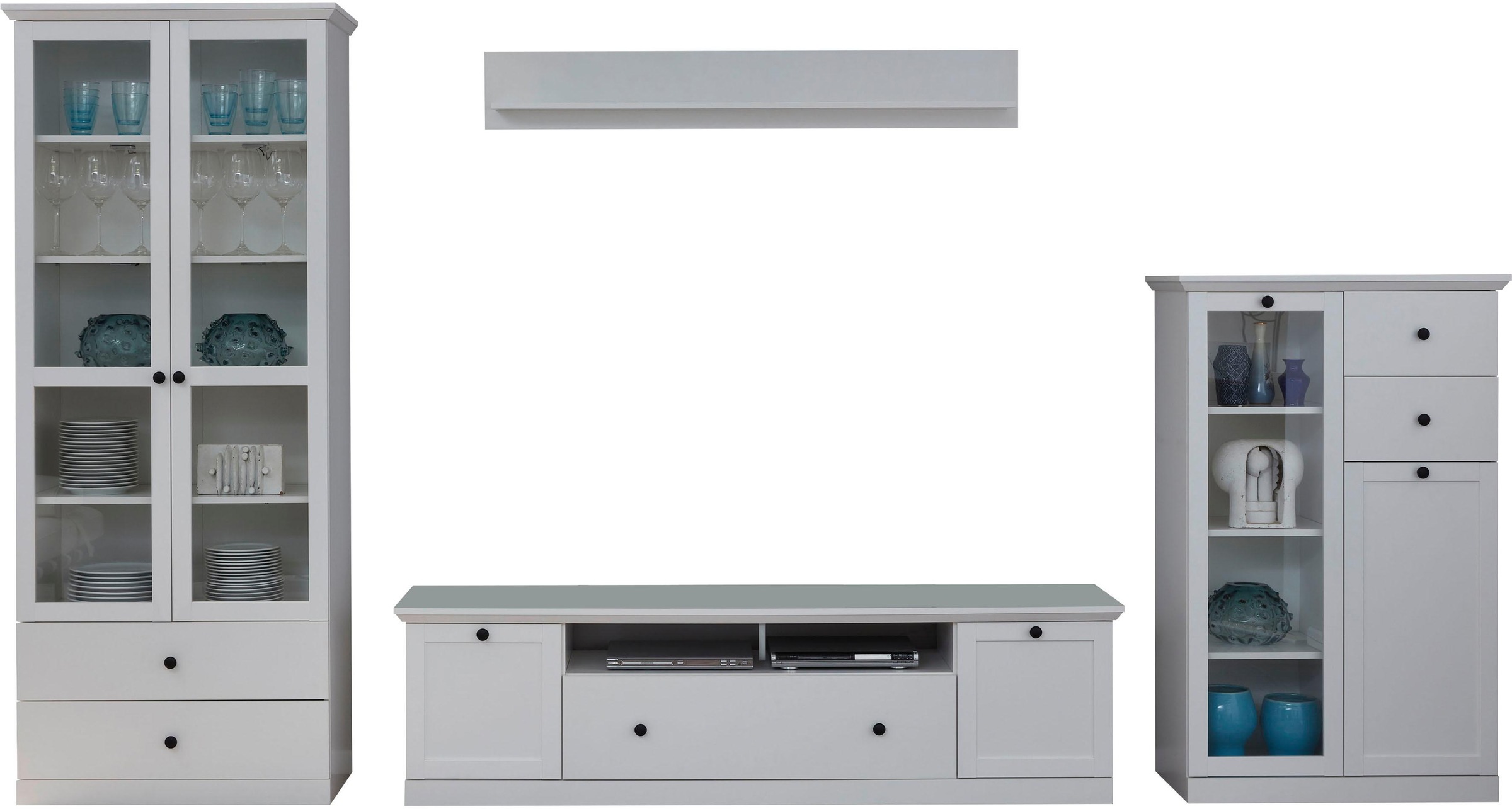 Home affaire Wohnwand "Örebro" Set, 4 Stk. tlg. zeitloser Landhausstil, mit günstig online kaufen