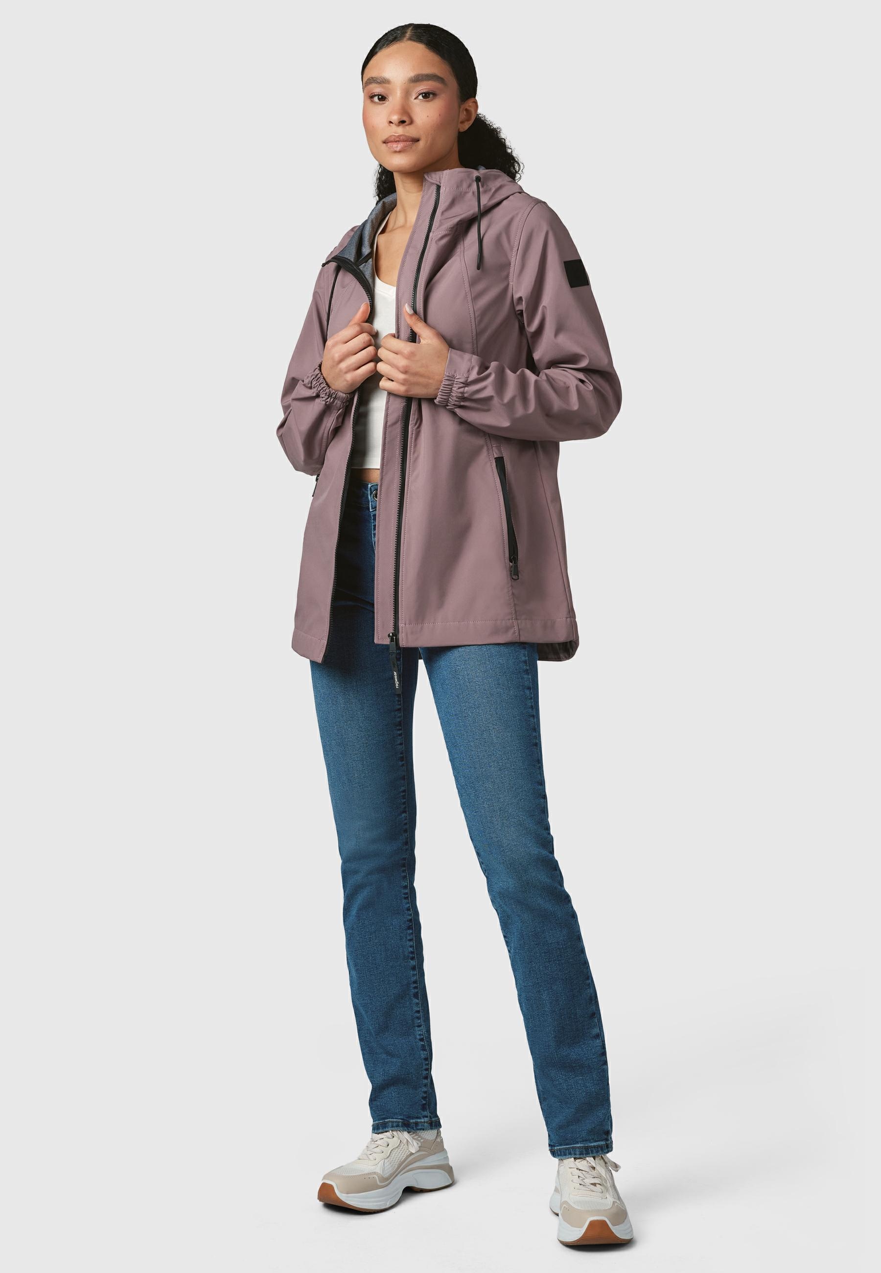 Ragwear Kurzmantel »Zuzka Sport«, Wasserdichter kurzer Übergangsmantel für Damen