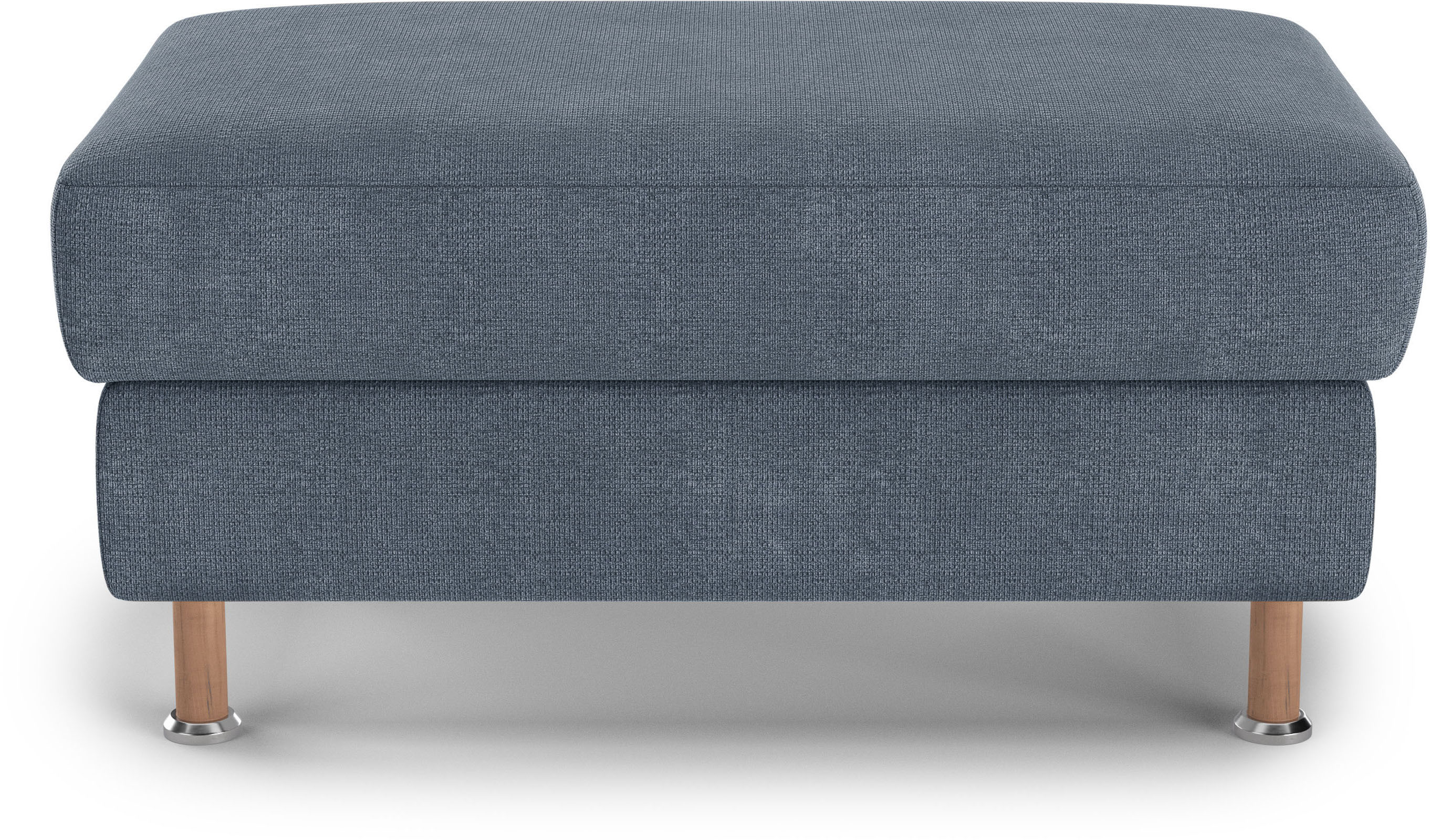 Thumbnail - Home affaire Polsterhocker "Calypso" Holzfuesse mit Metallteller