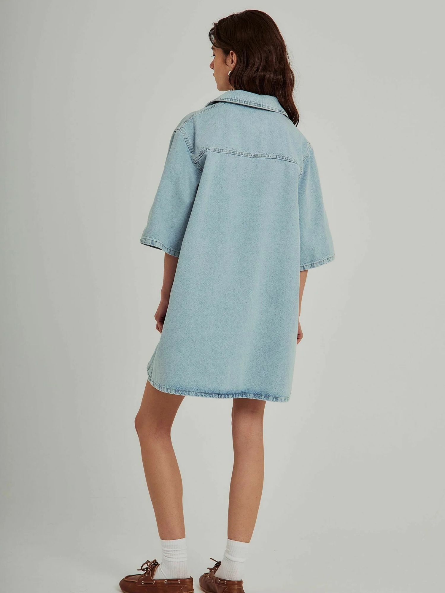 NORR Jeanskleid »NORR Dress Hannali V-neck Denim«