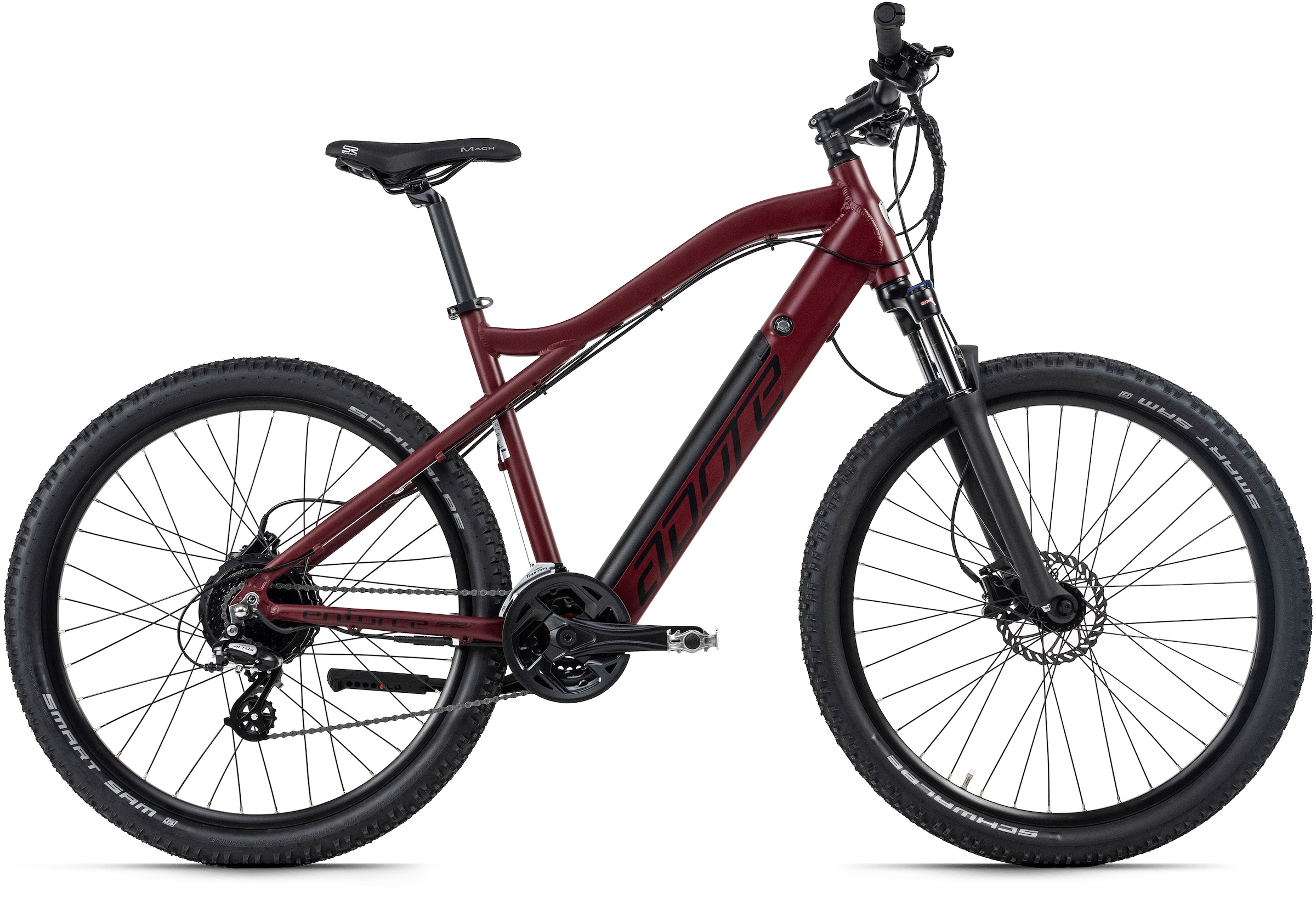 Adore E-Bike "Enforce", 24 Gang, Shimano, Altus, Heckmotor 250 W, Pedelec, Elektrofahrrad für Damen u. Herren, MTB