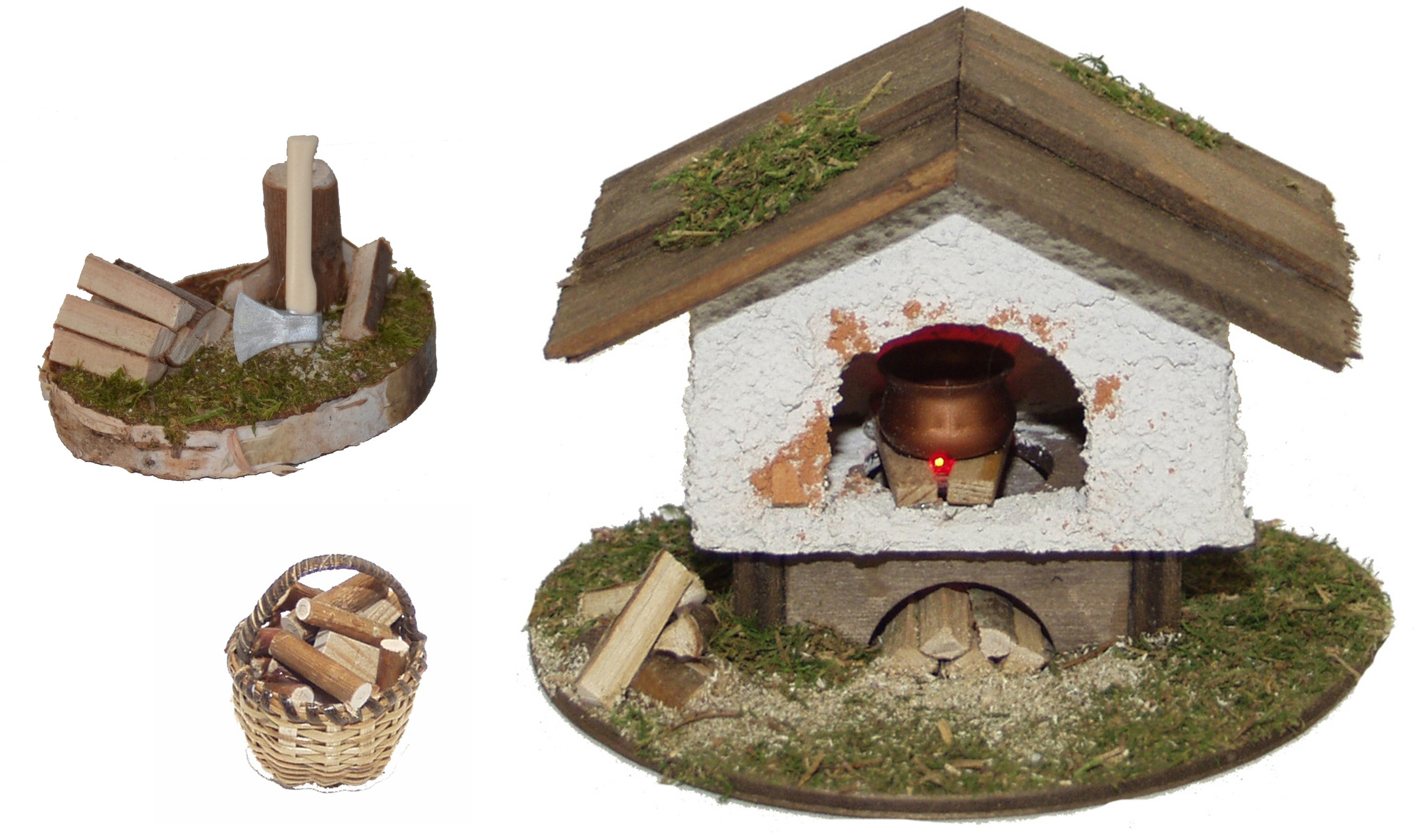 Alfred Kolbe Krippen-Zubehör "Weihnachtsdeko", Backofen und Hackstock, inkl günstig online kaufen