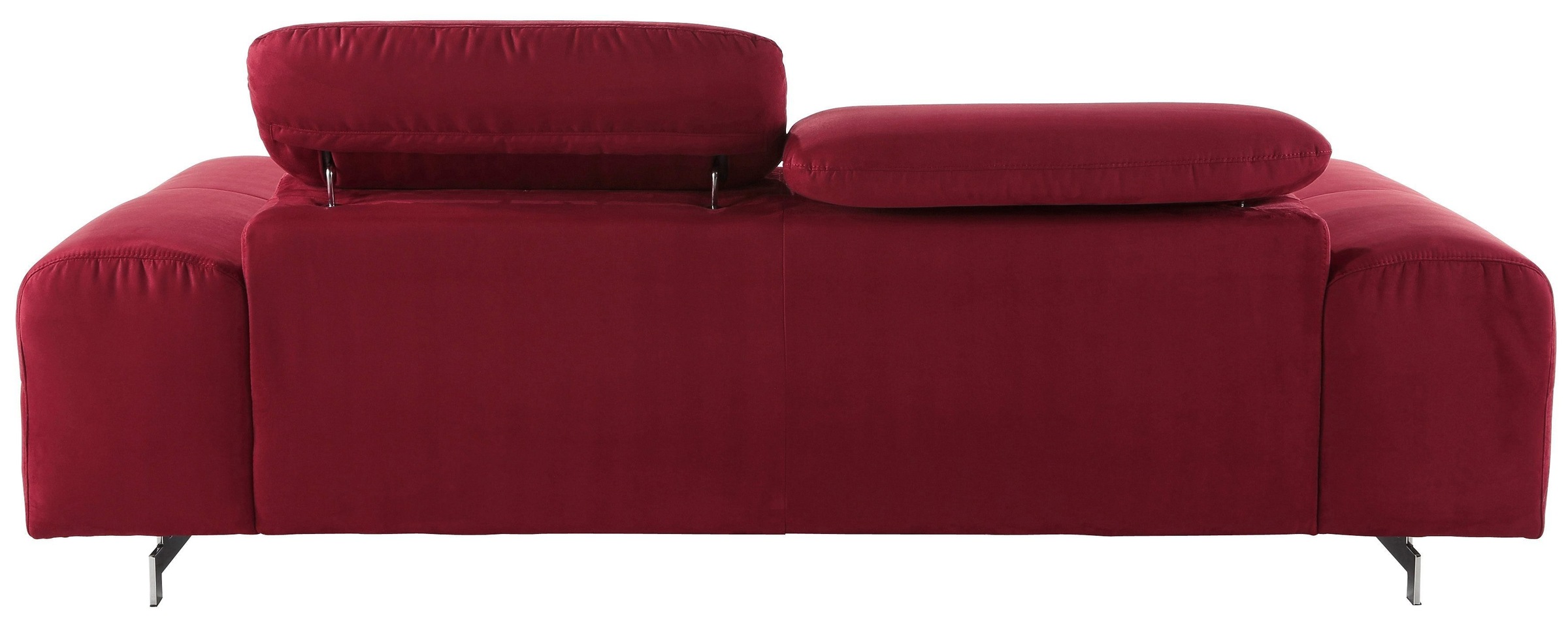 COTTA Polstergarnitur »Chef«, (Set), Set bestehend aus: 2-Sitzer mit Kopfteilverstellung & Hocker