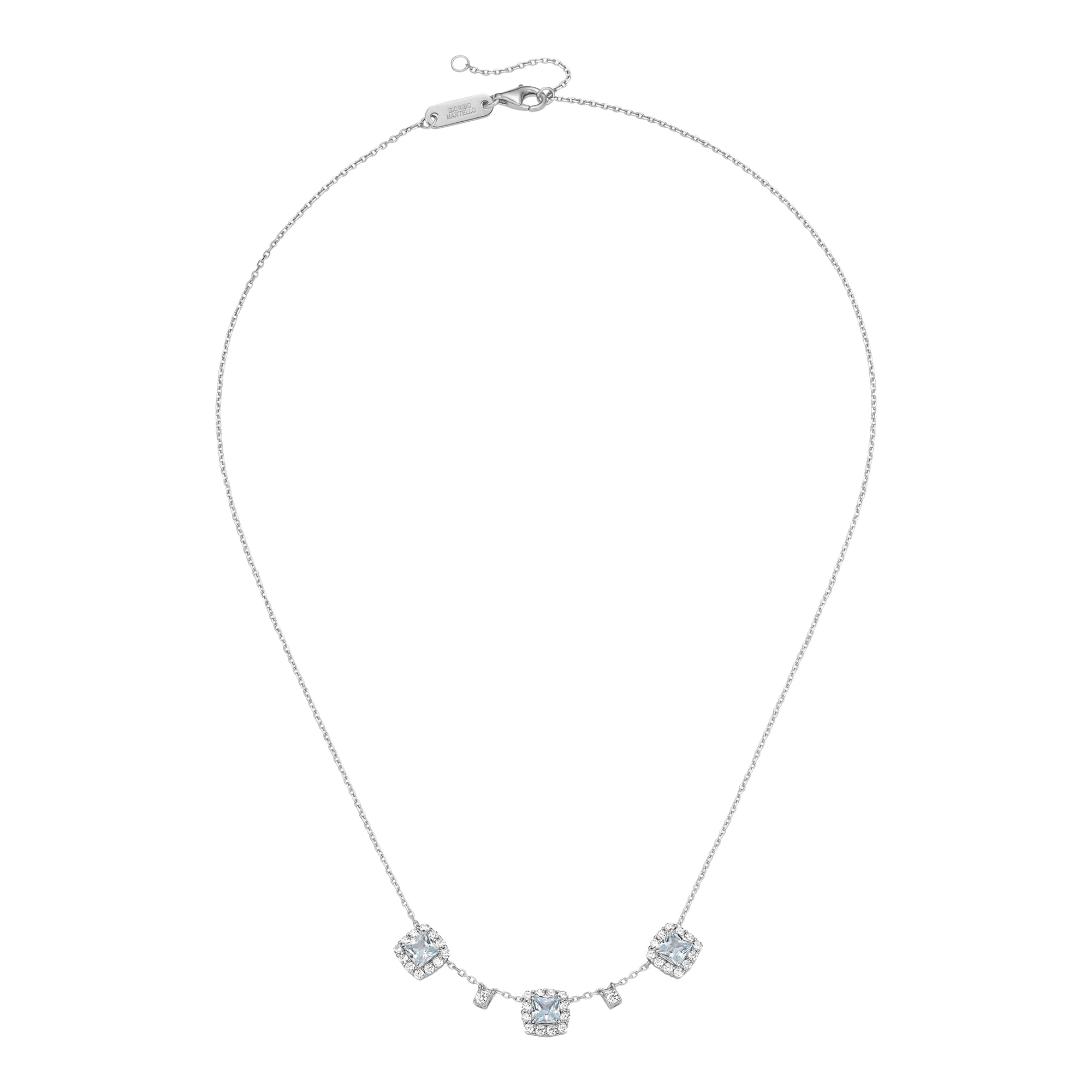 GIORGIO MARTELLO MILANO Collier »Ziersteine, Zirkonia weiß, Silber 925«