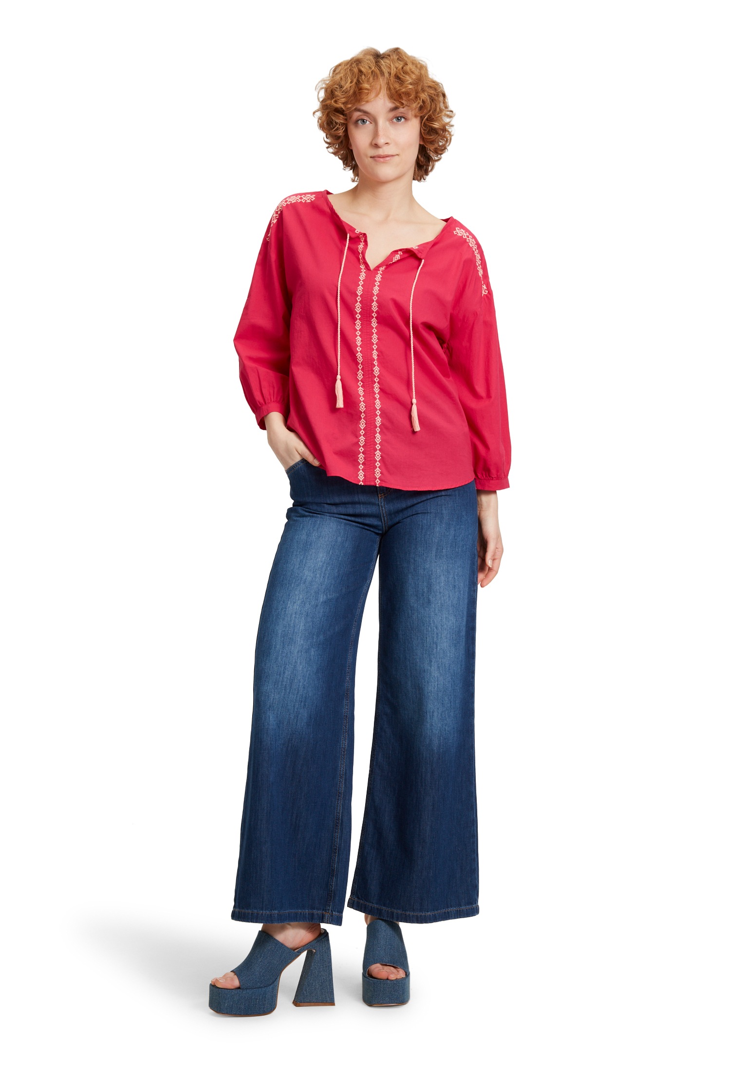 Cartoon Schlupfbluse »Cartoon Tunika-Bluse mit Stickerei«