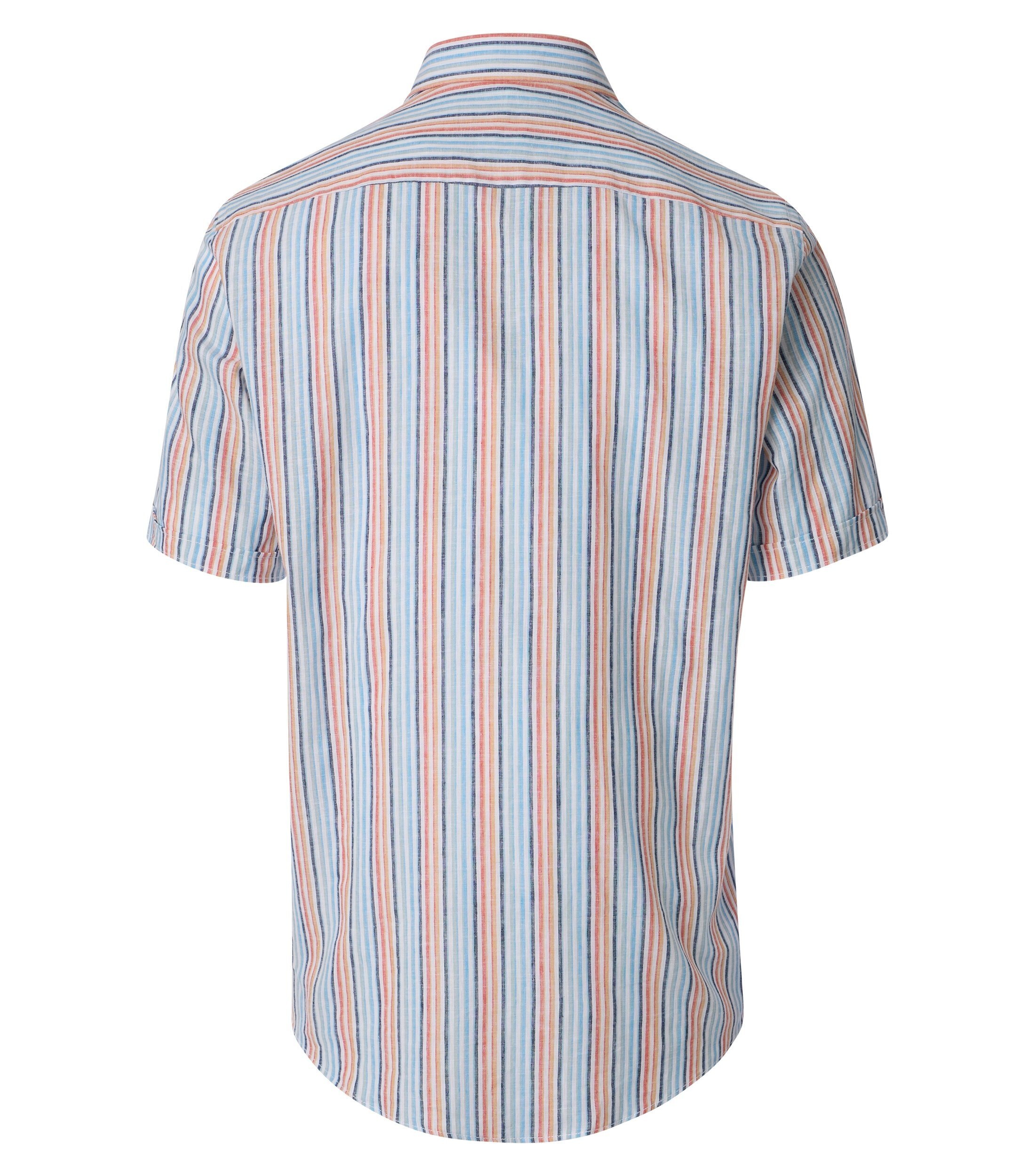 CASAMODA Kurzarmhemd "CASAMODA Leinenhemd Kurzarm gestreift" günstig online kaufen