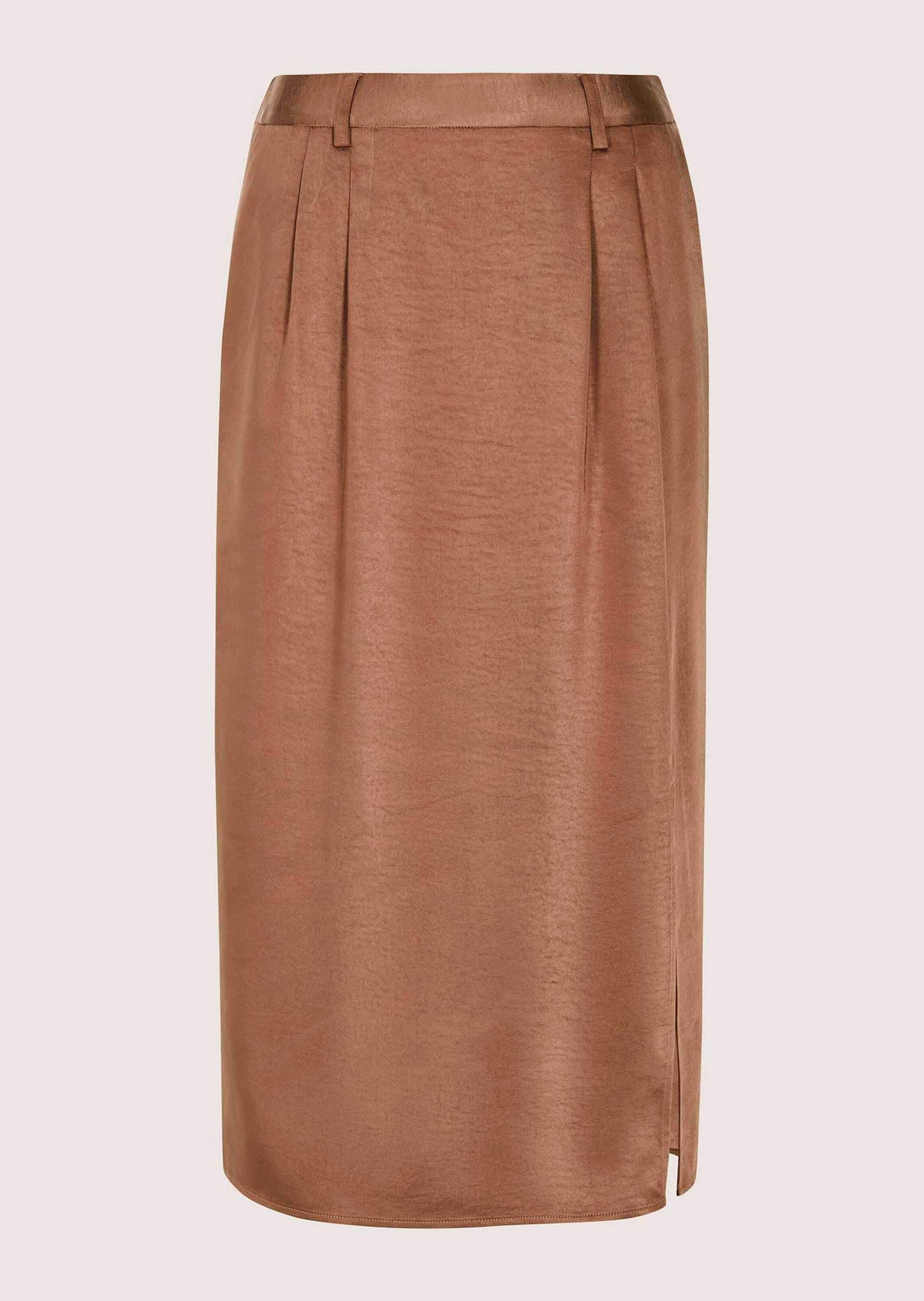 MADELEINE Midirock "Satinrock Midirock mit Seitenschlitz" günstig online kaufen