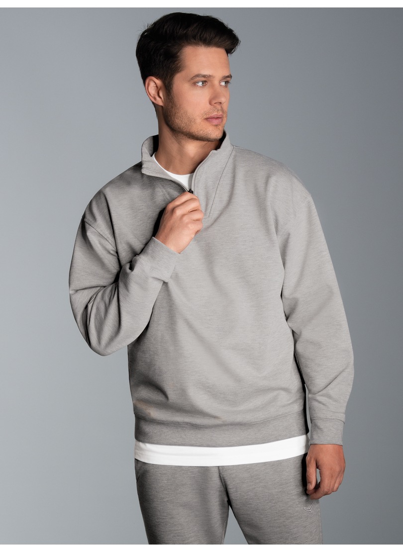 Trigema Sweatshirt »TRIGEMA Troyer in bequemer Sweat-Qualität«