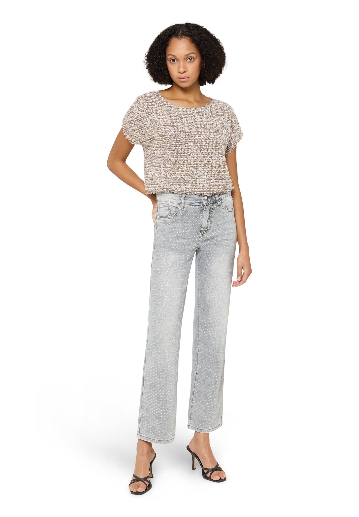 Betty Barclay Kurzarmshirt »Damen Feinstrickpullover mit Lurexfaden« 1 Stk. tlg.