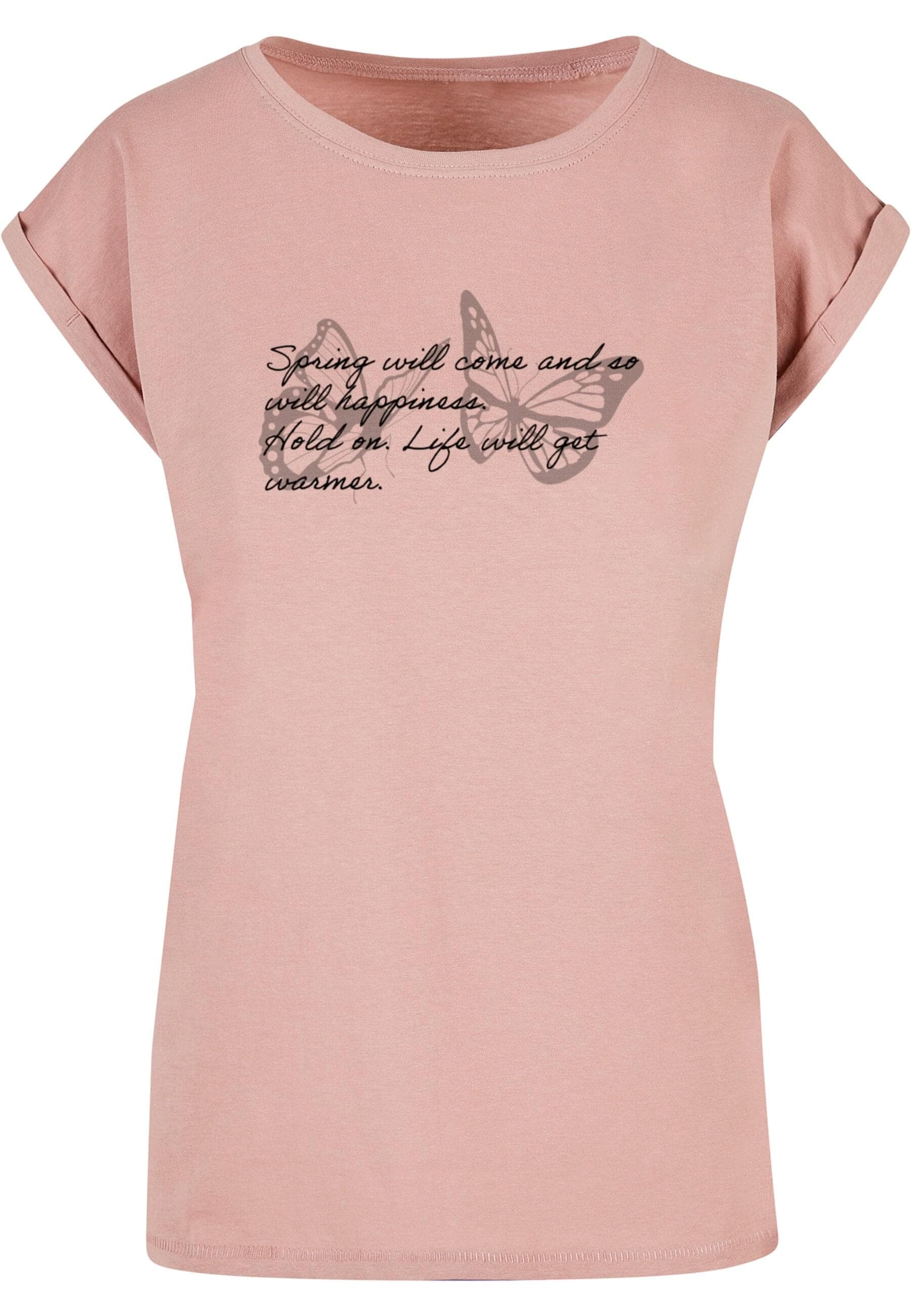 Merchcode T-Shirt "Merchcode Damen Ladies Spring Saying Extended Shoulder T günstig online kaufen