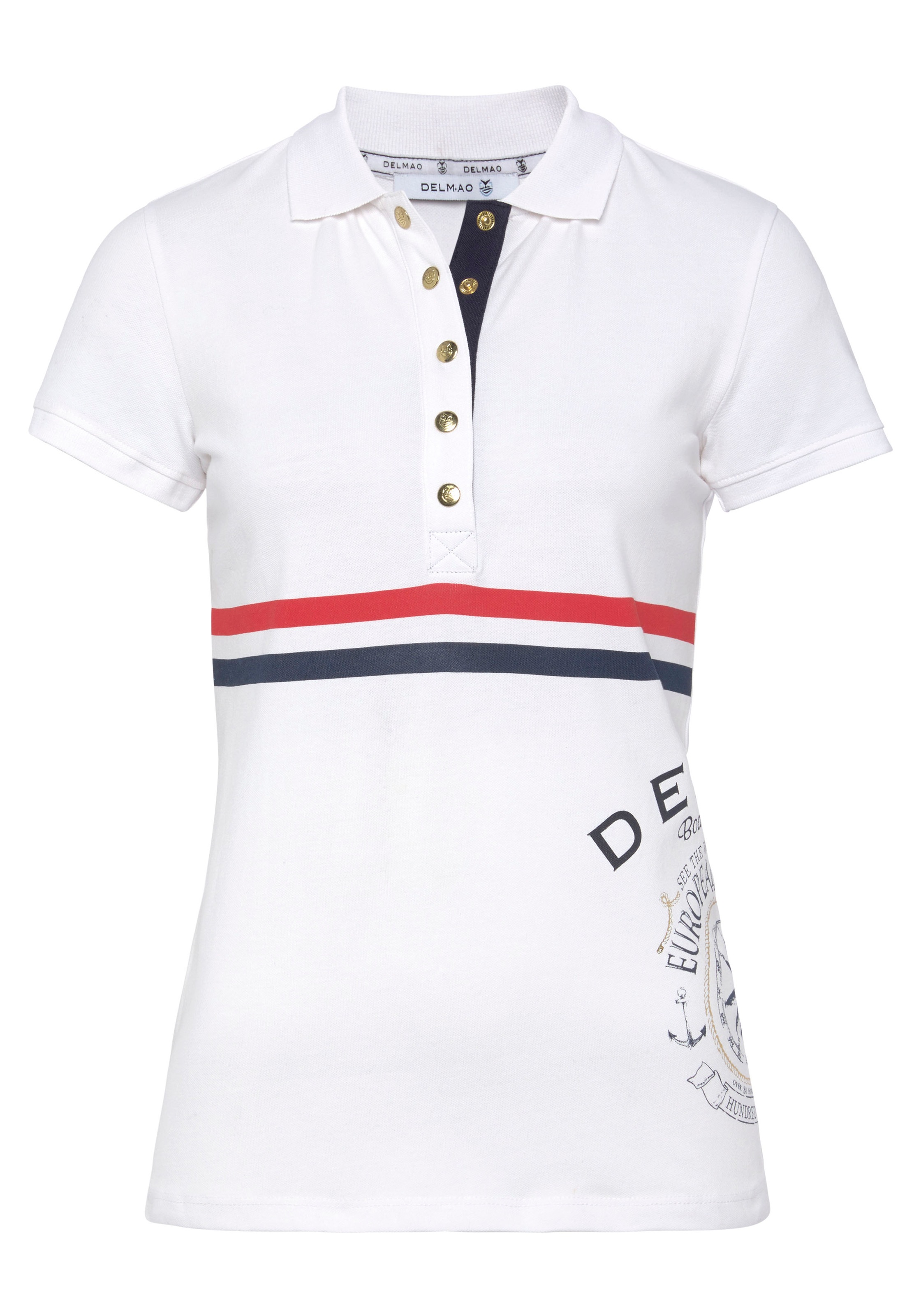 DELMAO Poloshirt, in BAUR kaufen für maritimen NEUE MARKE! edlem - | Look