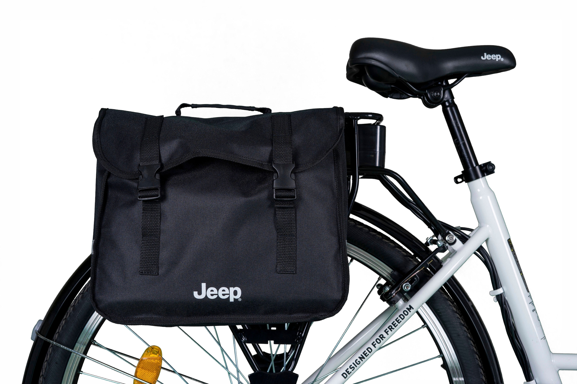 Jeep E-Bikes Gepäckträgertasche "doppelt black"