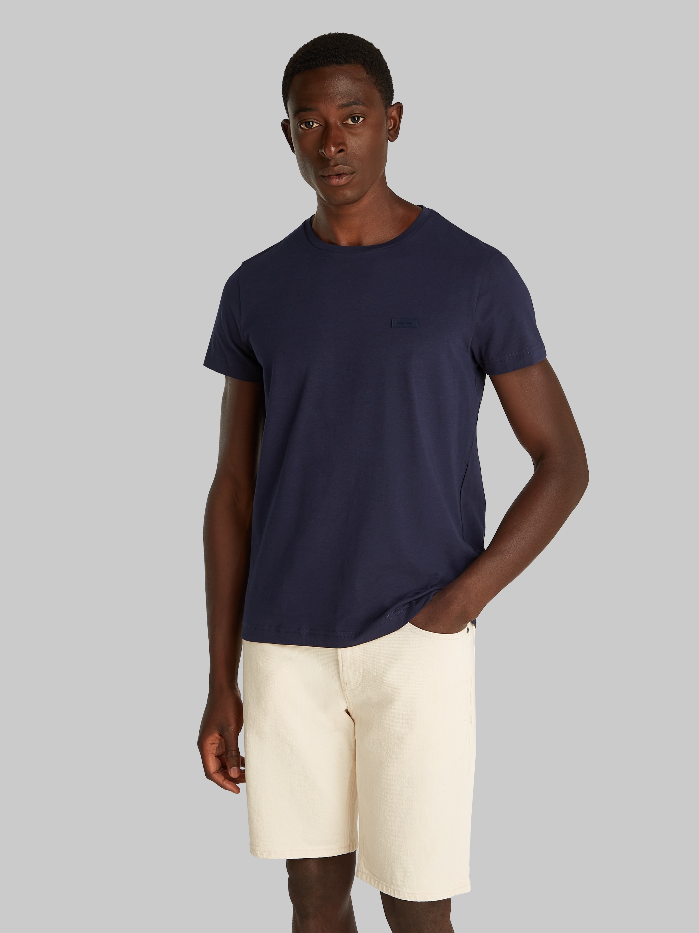 Calvin Klein "STRETCH SLIM FIT T-SHIRT" mit Rundhalsausschnitt günstig online kaufen