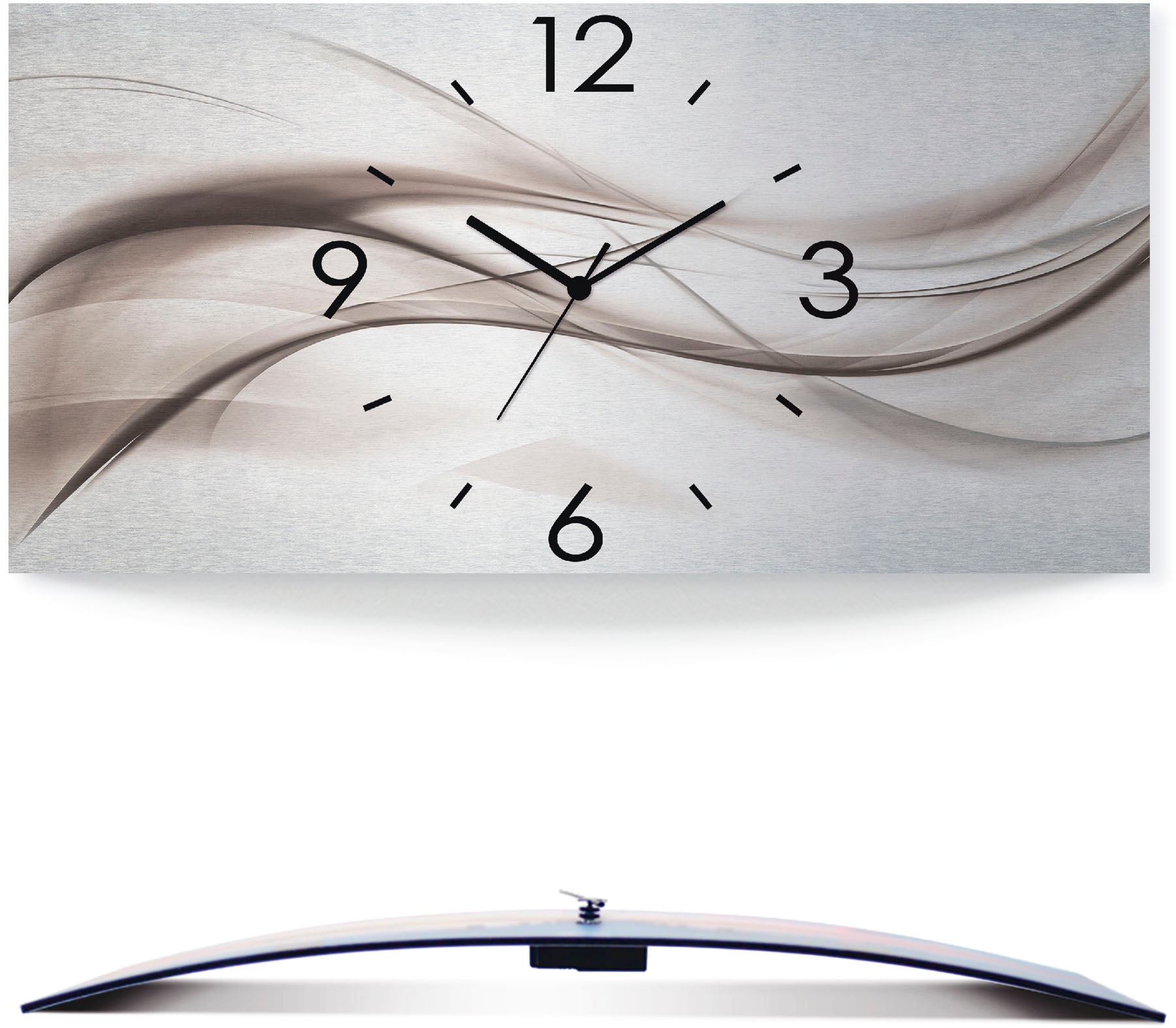 Artland Wanduhr "Abstraktes Design - schöne Welle" wahlweise mit Quarz- ode günstig online kaufen