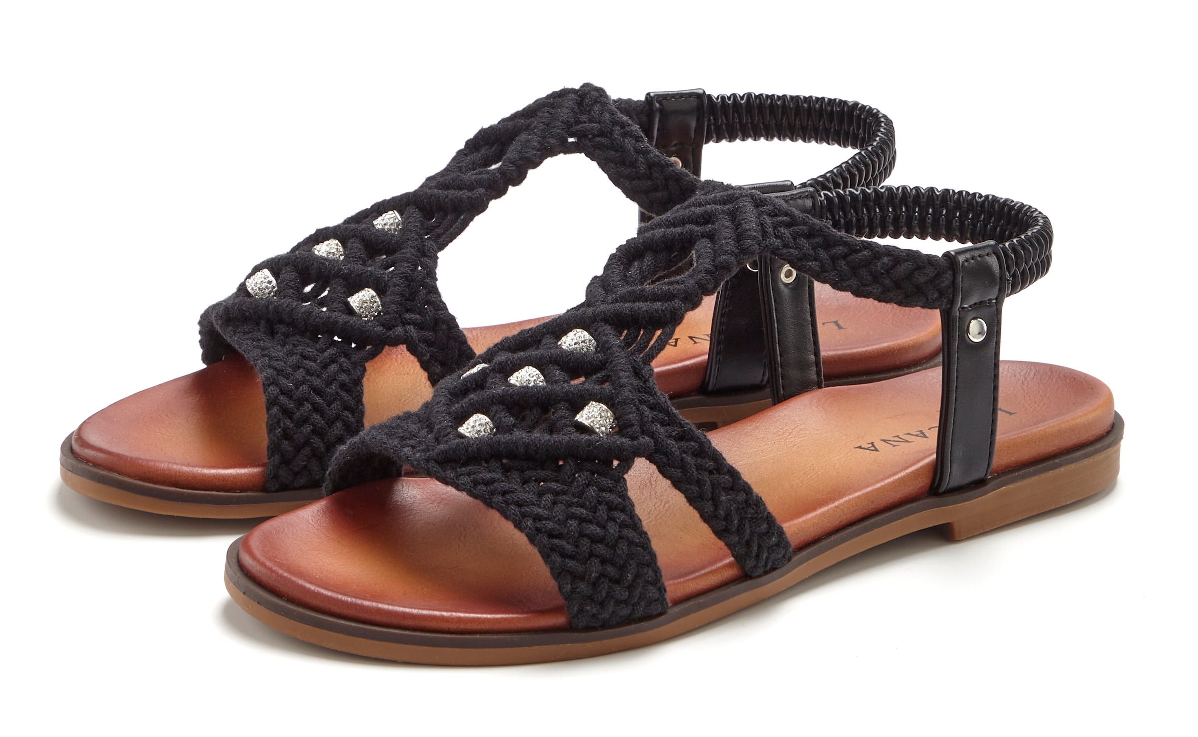 LASCANA Sandale "Sommerschuh, offener Schuh, Pantolette," in trendiger Häke günstig online kaufen