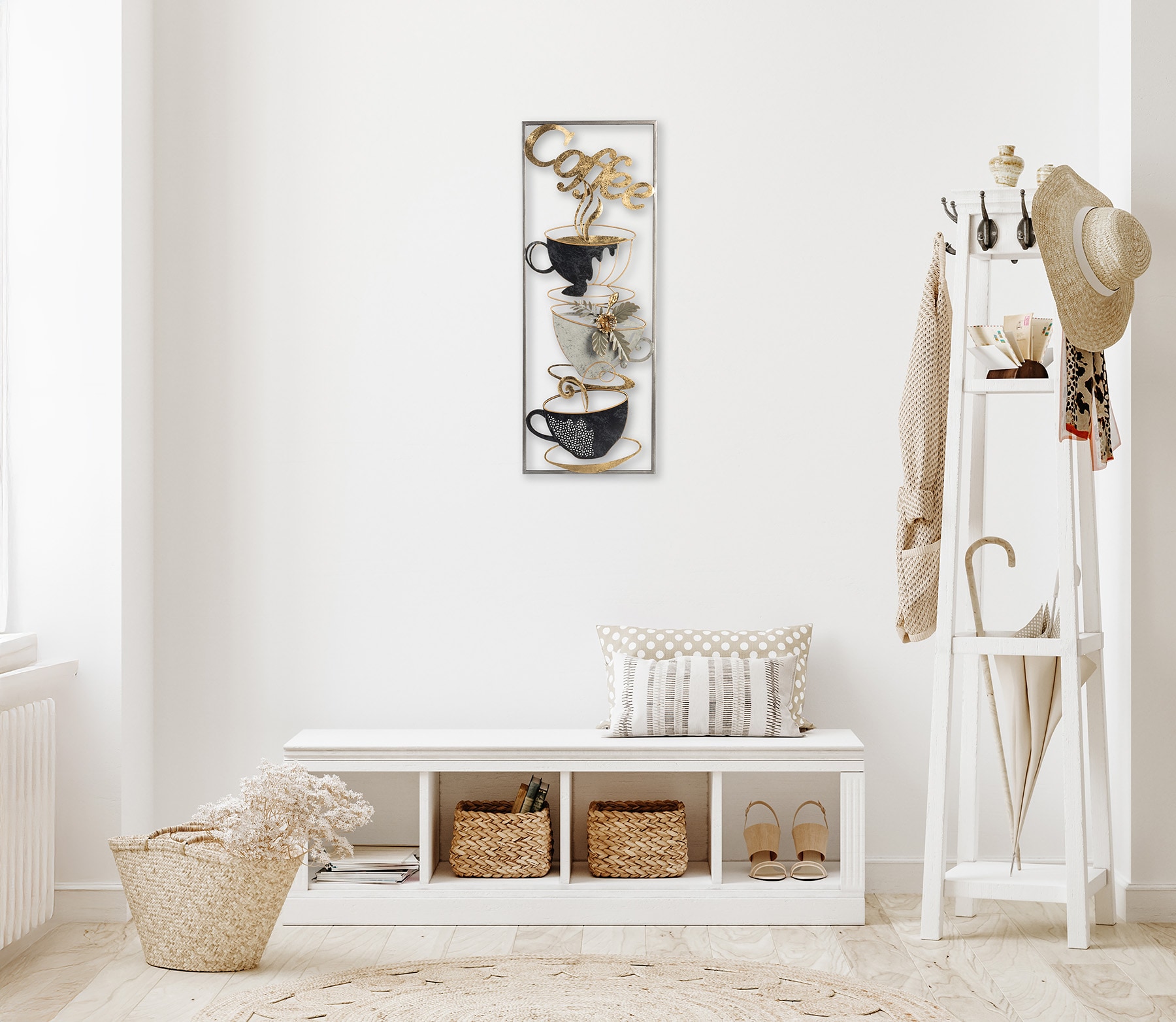 Bönninghoff Metallbild »KAFFEE 29x74 cm – Deko modern«