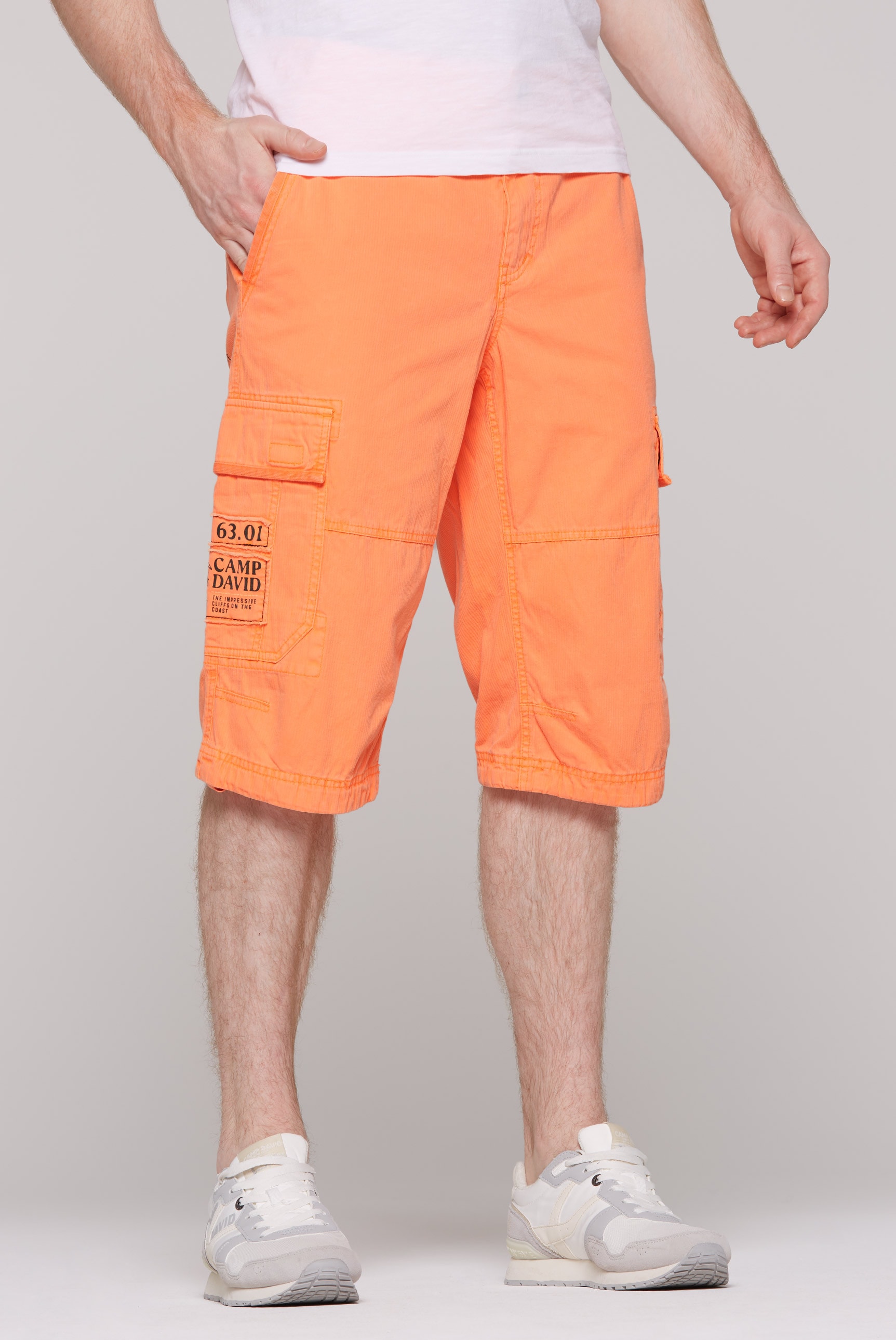 CAMP DAVID Shorts, mit Bindeband am Saum günstig online kaufen
