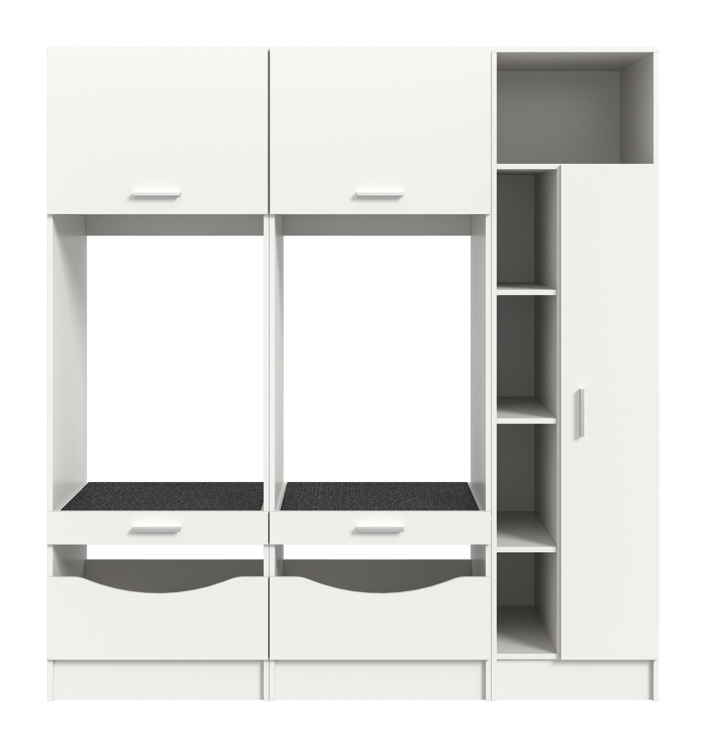 welltime Badmöbel-Set »FALAS, TOPSELLER!, 3-teilig, Hauswirtschaftsraum Set, Breite 182 cm« 2x Waschmaschinenumbau- & 1x Mehrzweckschrank, 