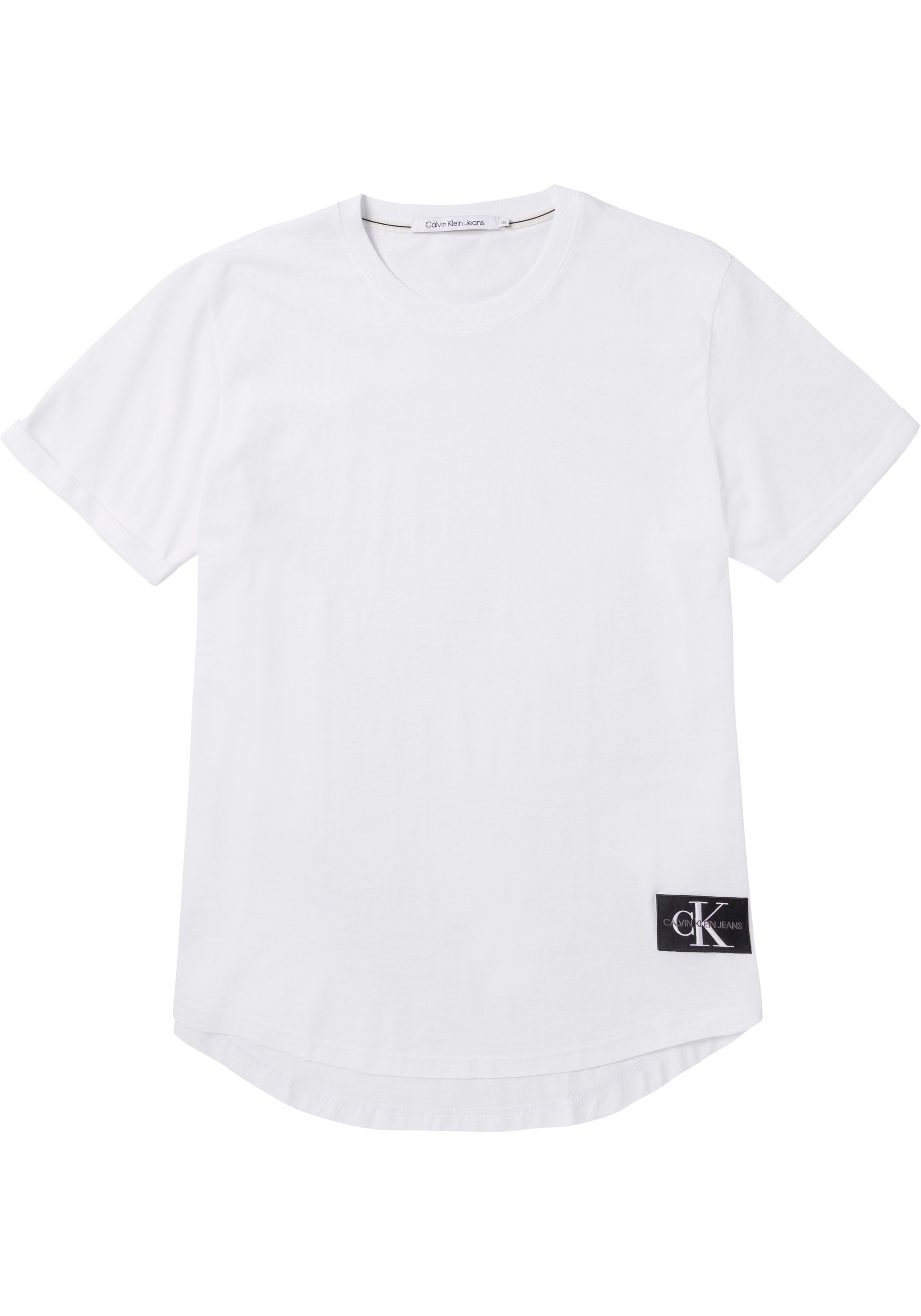 Calvin Klein Jeans Plus T-Shirt »PLUS BADGE TURN UP SLEEVE« (1 tlg.) mit Markenbadge am Saum