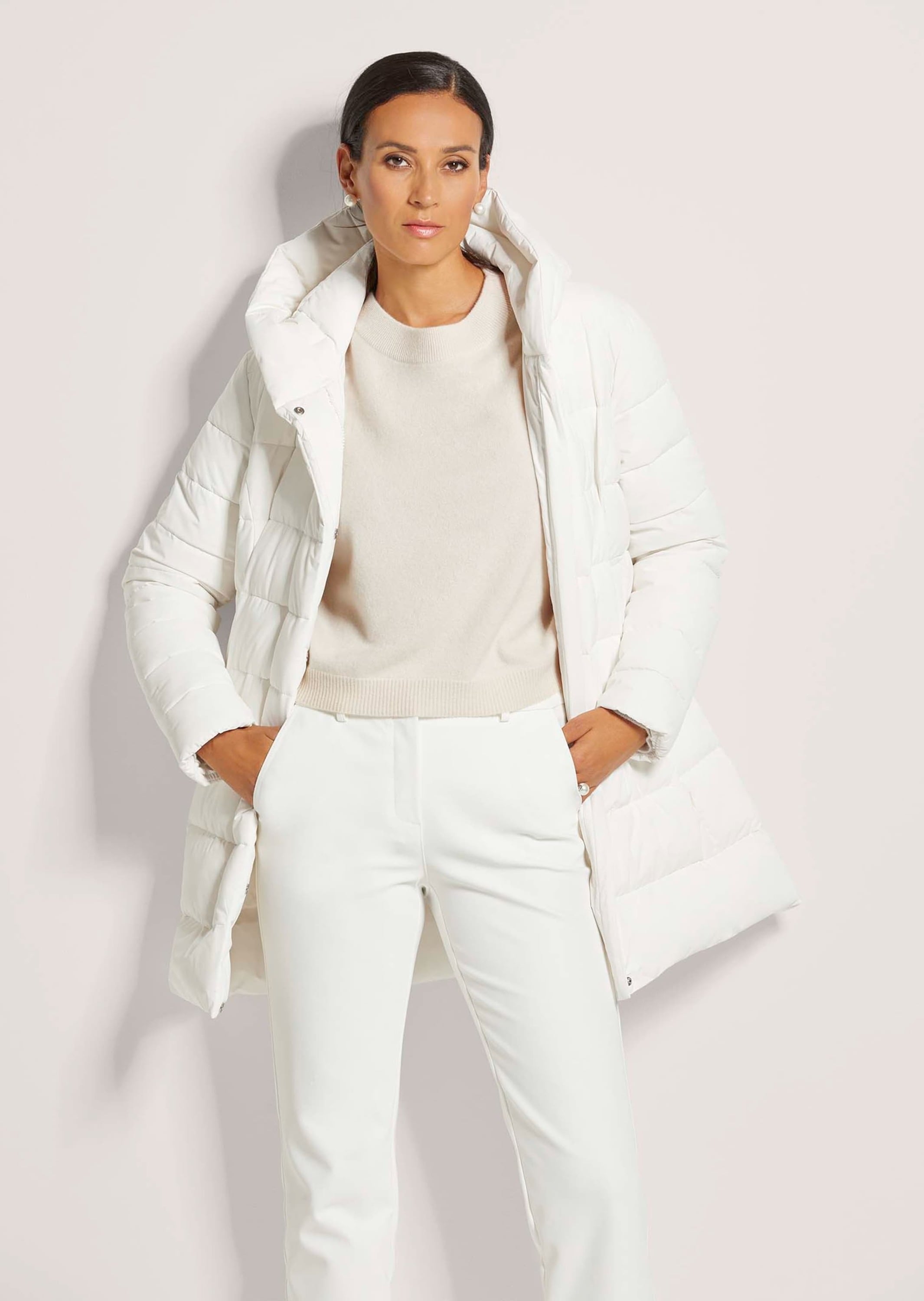 MADELEINE Steppjacke »Steppjacke Lange Steppjacke mit Kapuze«