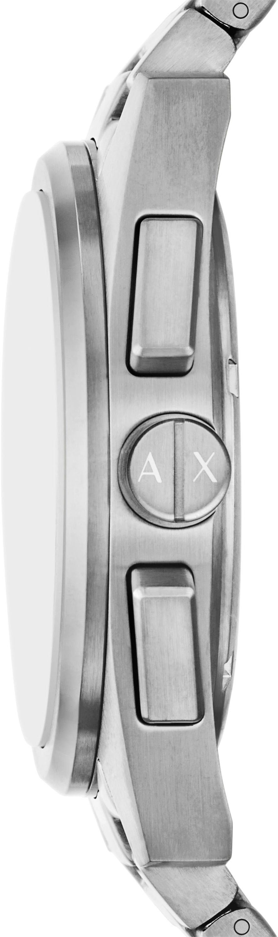 ARMANI EXCHANGE Chronograph, Quarzuhr, Armbanduhr, Herrenuhr, Edelstahlarmband, Tag, Stoppfunktion