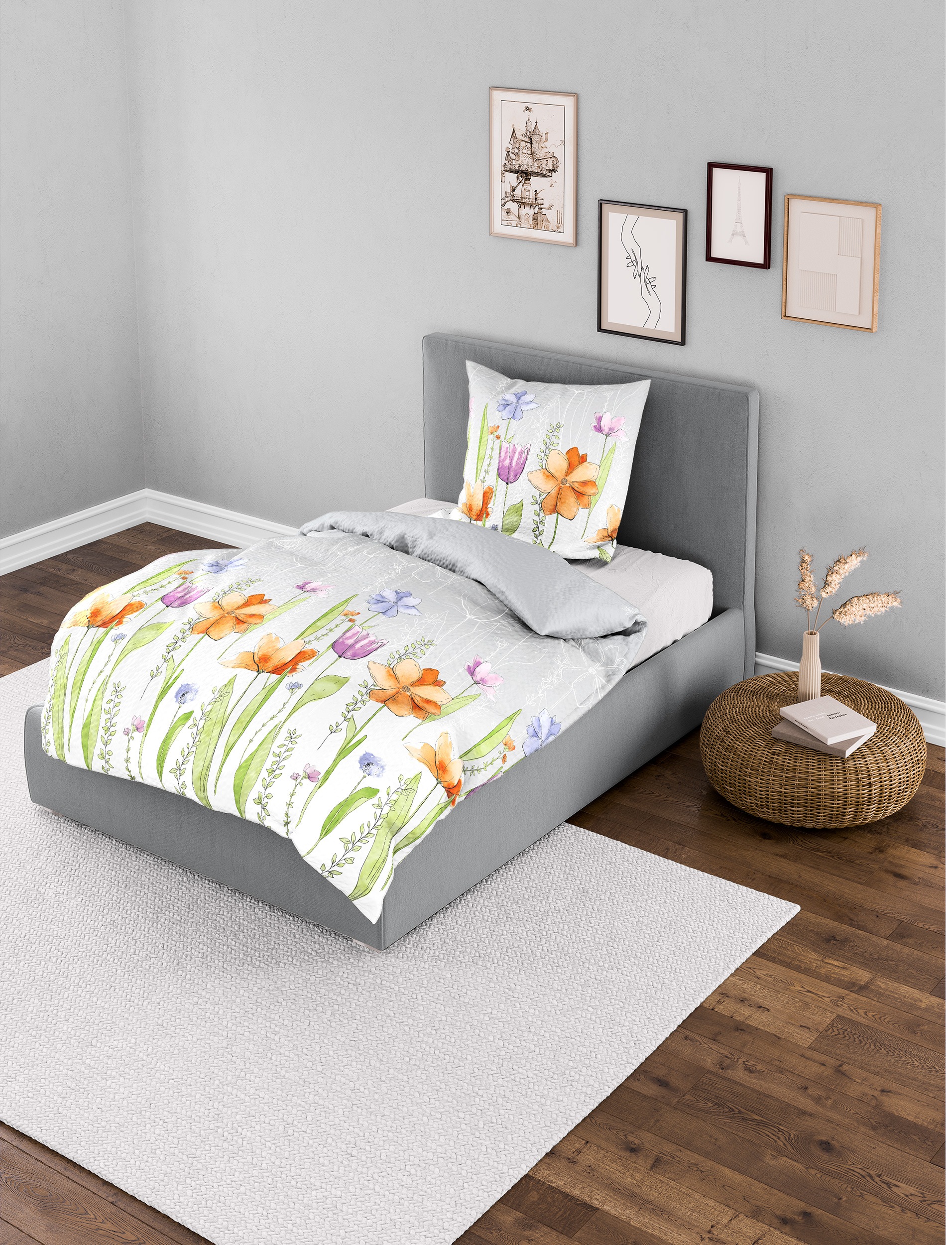 BIERBAUM Bettwäsche "3155" 2 Stk. Seersucker, 100 % Baumwolle, pflegeleicht günstig online kaufen