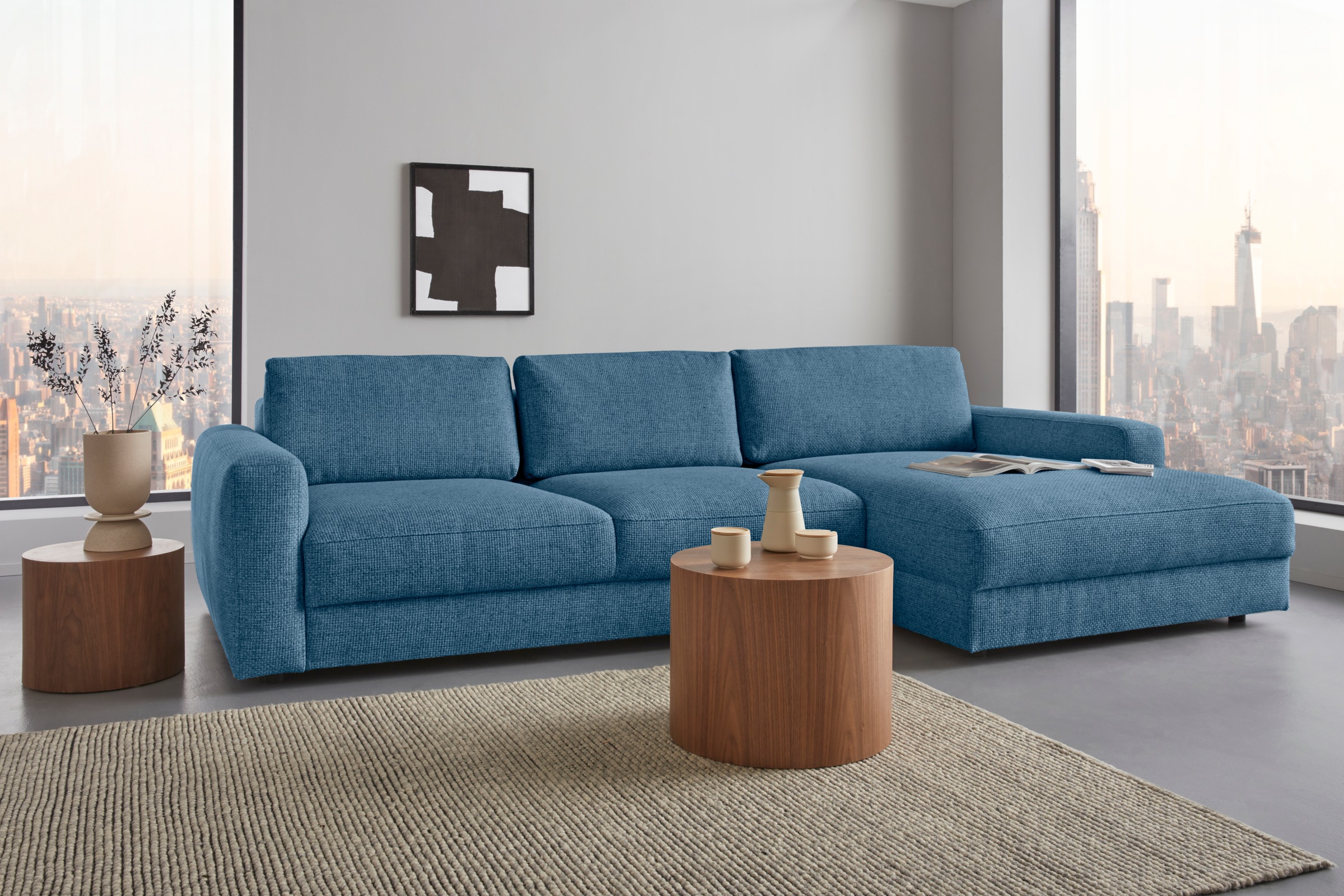 Home affaire Ecksofa "Bloomfield, elegant, viel Platz, Mega Couch, Breite 3 günstig online kaufen
