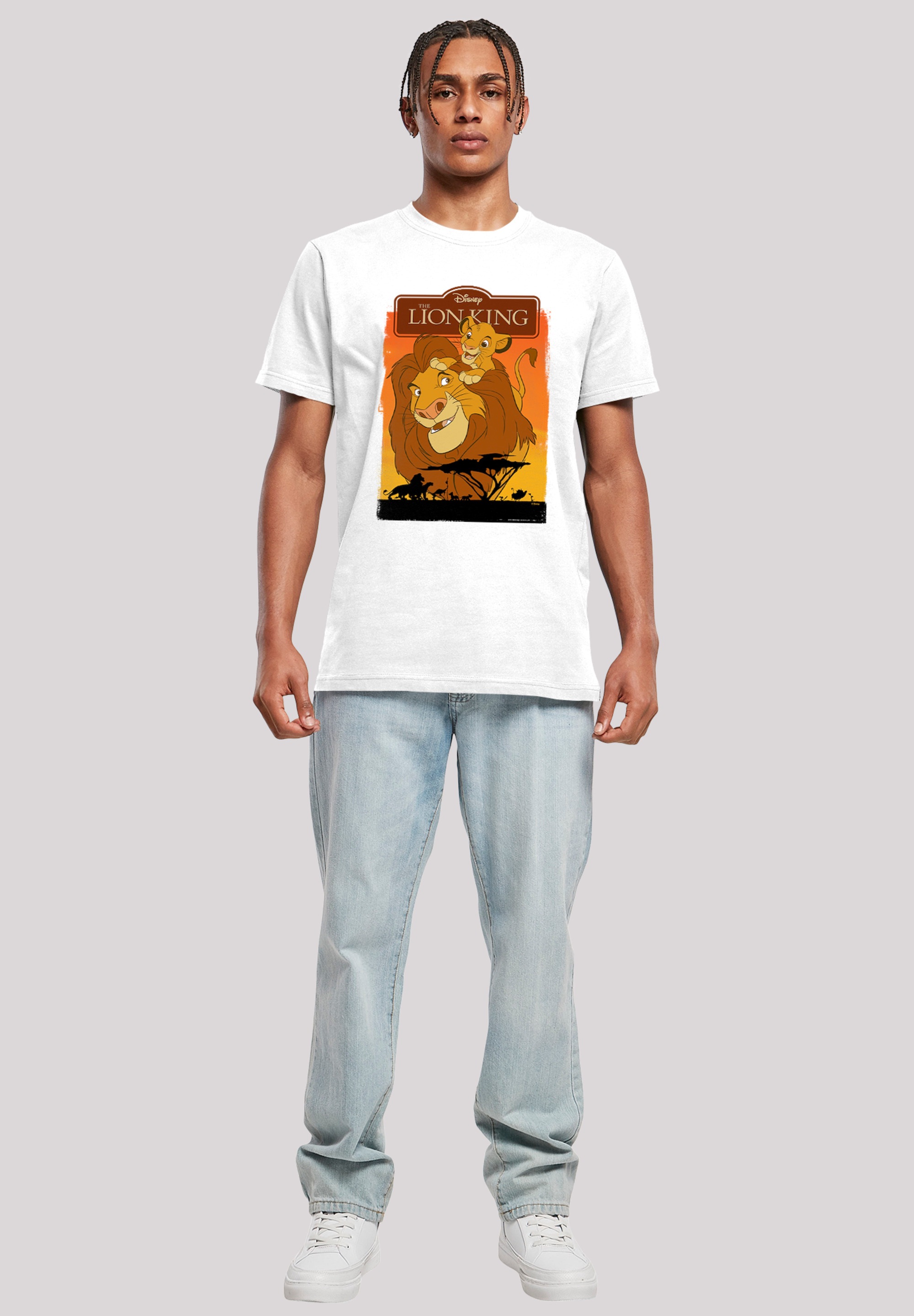F4NT4STIC T-Shirt »Disney König der Löwen Simba und Mufasa«, Herren,Premium Merch,Regular-Fit,Basic,Bedruckt