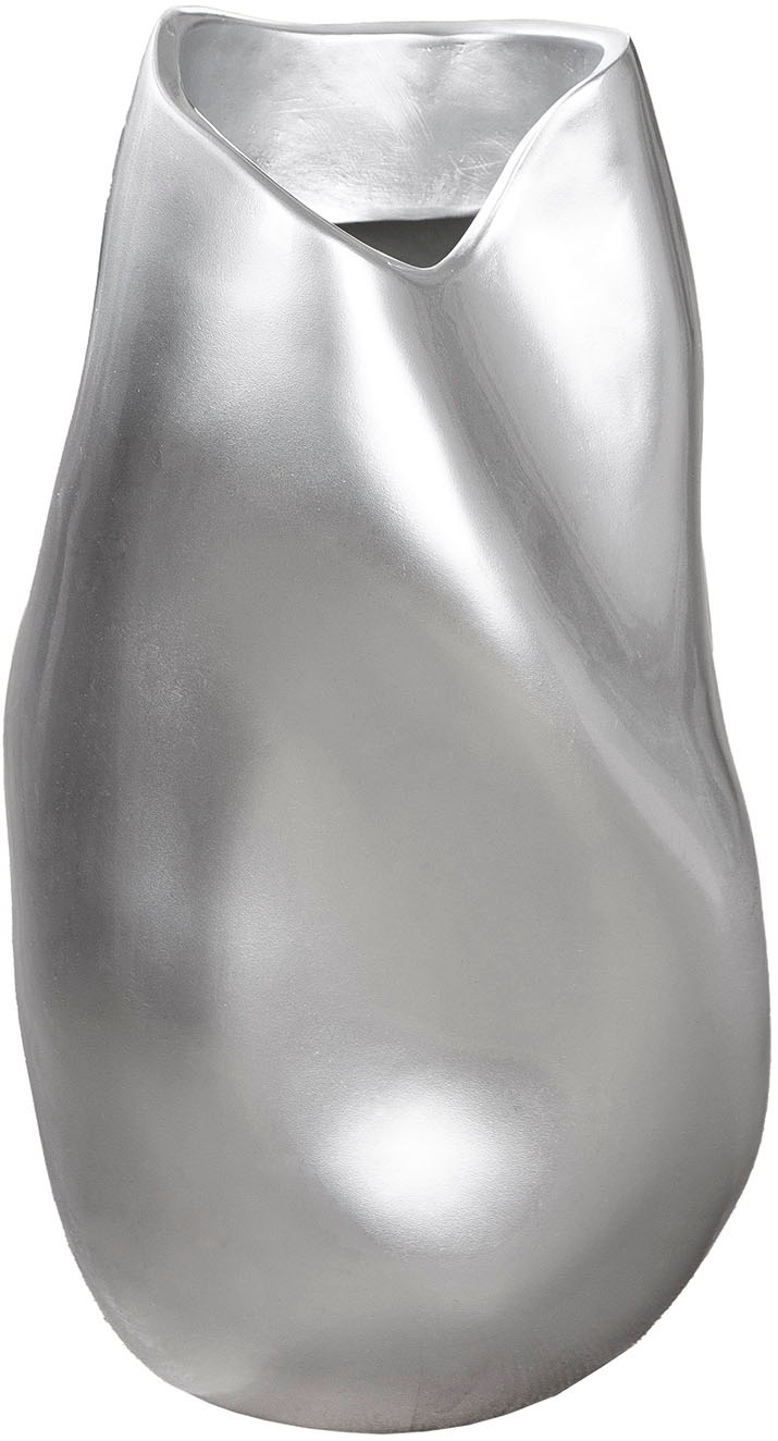 Thumbnail - GILDE Bodenvase "Bodenvase organisch Jolie silberfarben H. 50,5 cm"